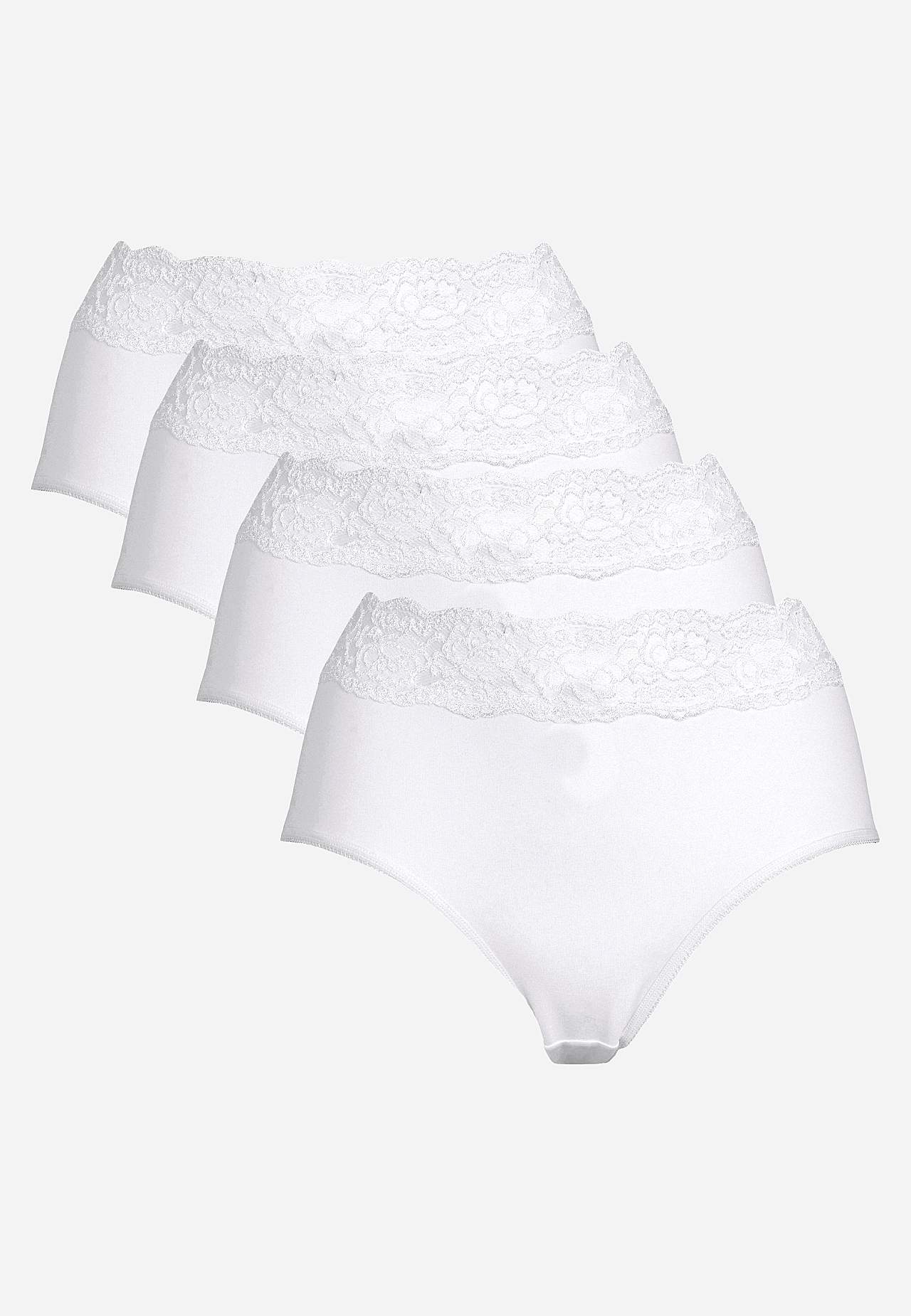 Midi-Slip aus Baumwolle 4er-Pack