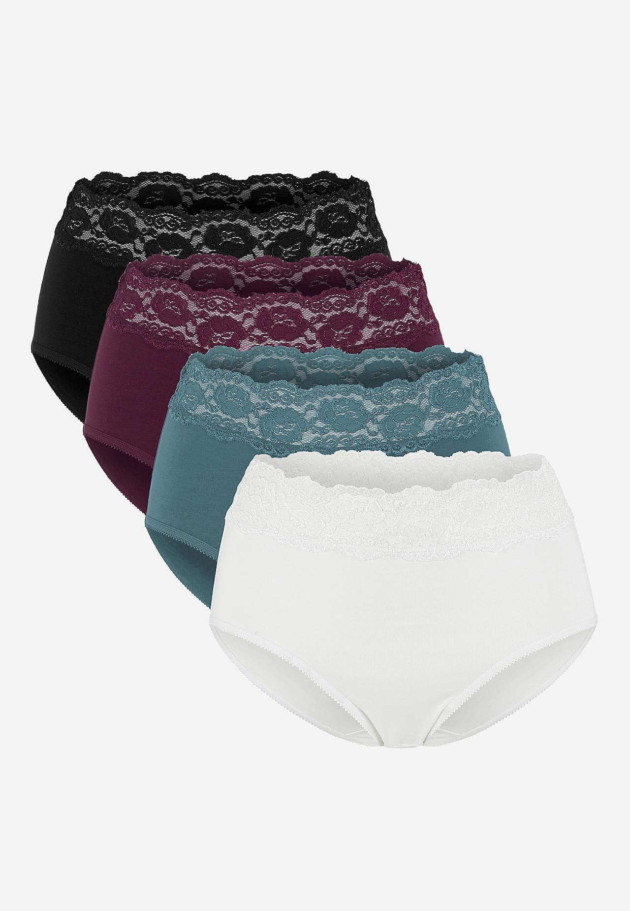 Midi-Slip aus Baumwolle 4er-Pack