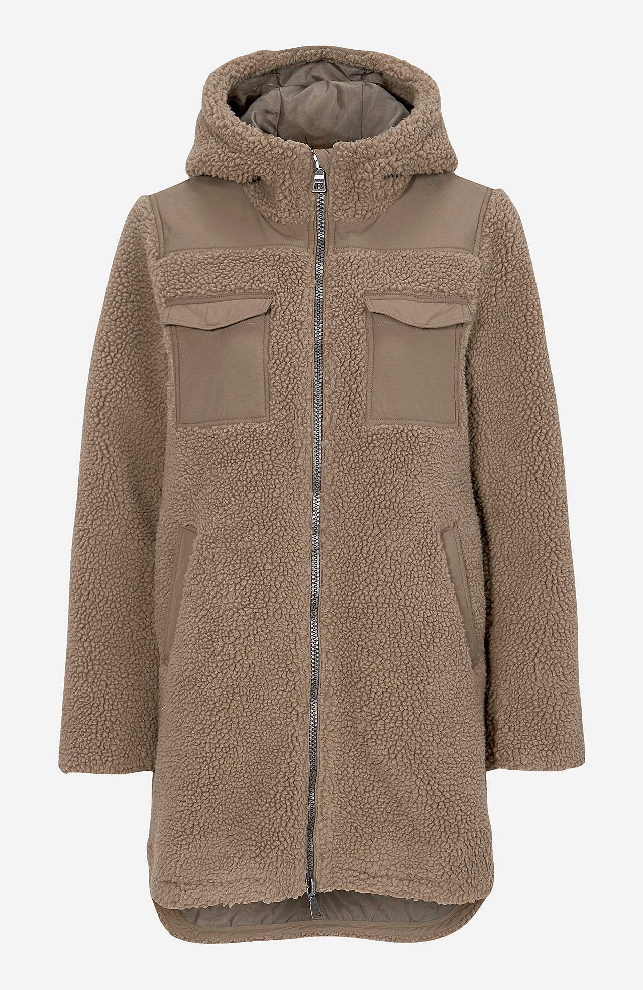 Jacke aus modischem Teddystoff