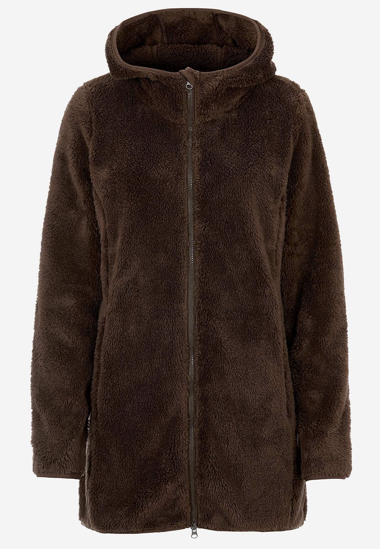 Behagliche Fleecejacke mit Kapuze