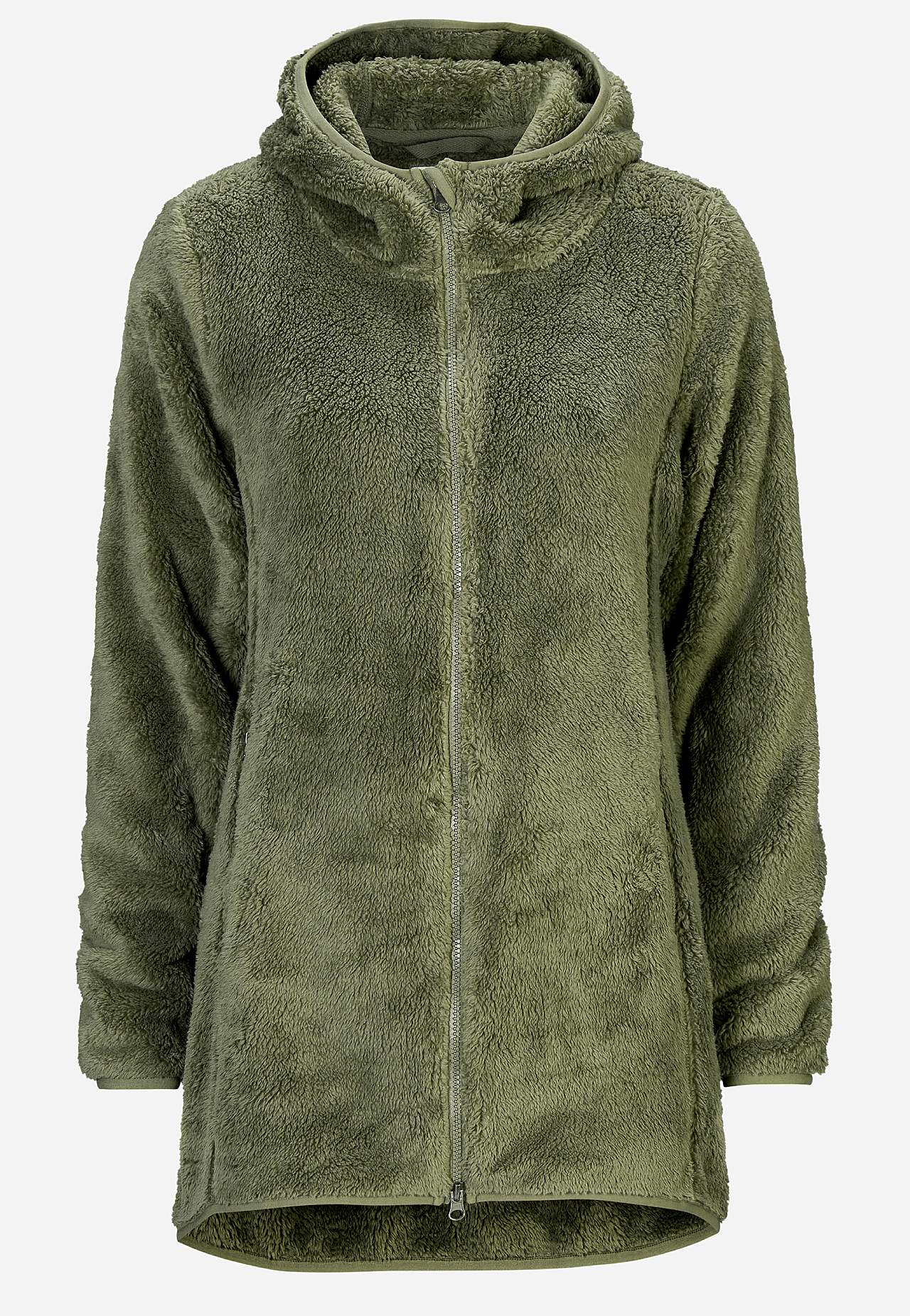 Behagliche Fleecejacke mit Kapuze