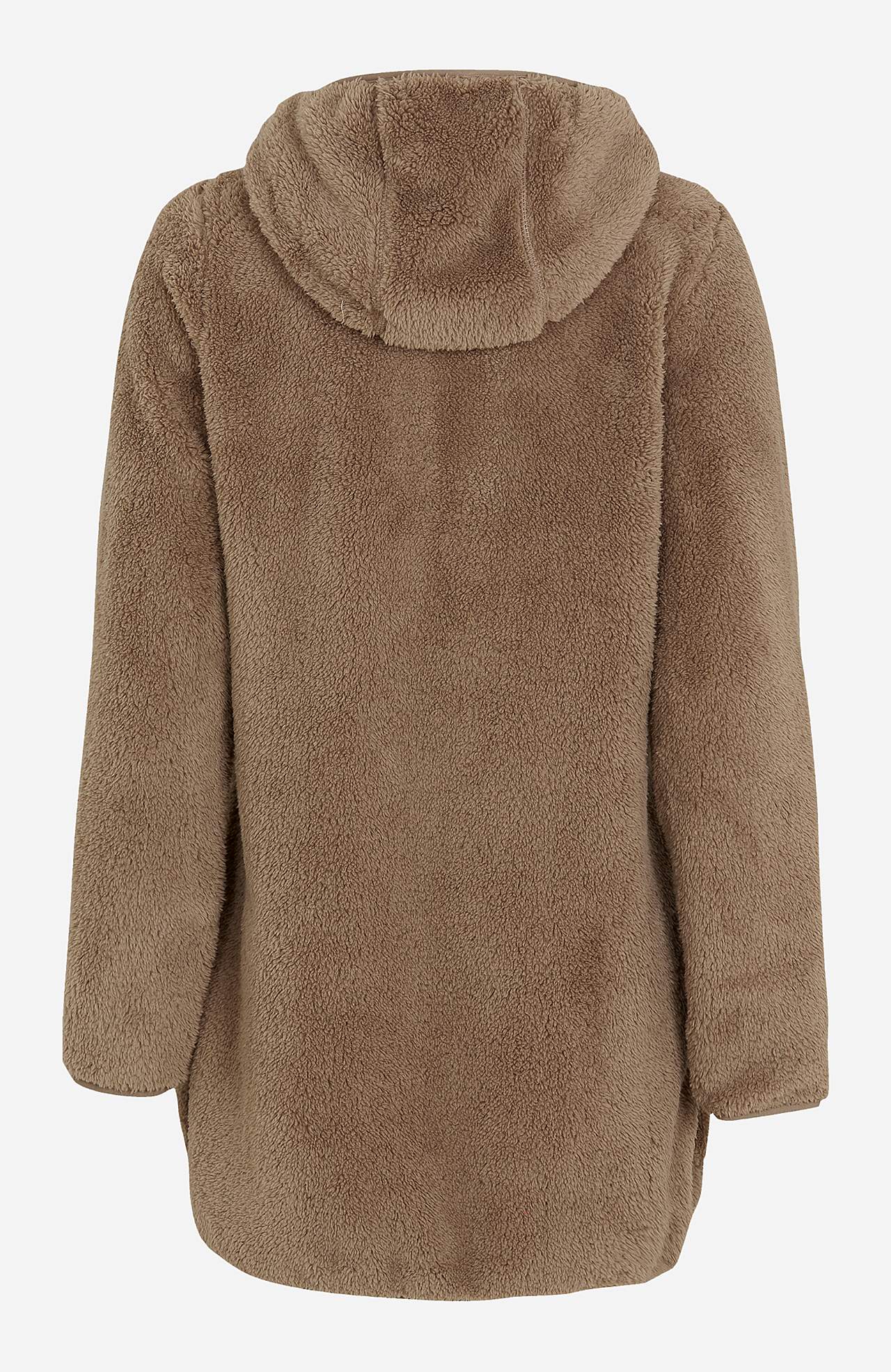 Behagliche Fleecejacke mit Kapuze