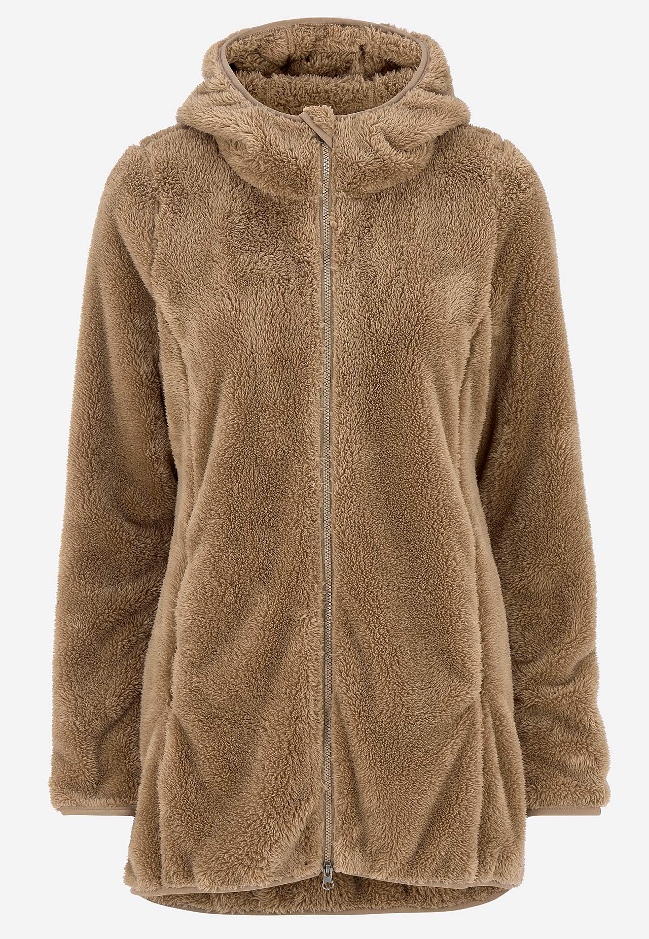 Behagliche Fleecejacke mit Kapuze
