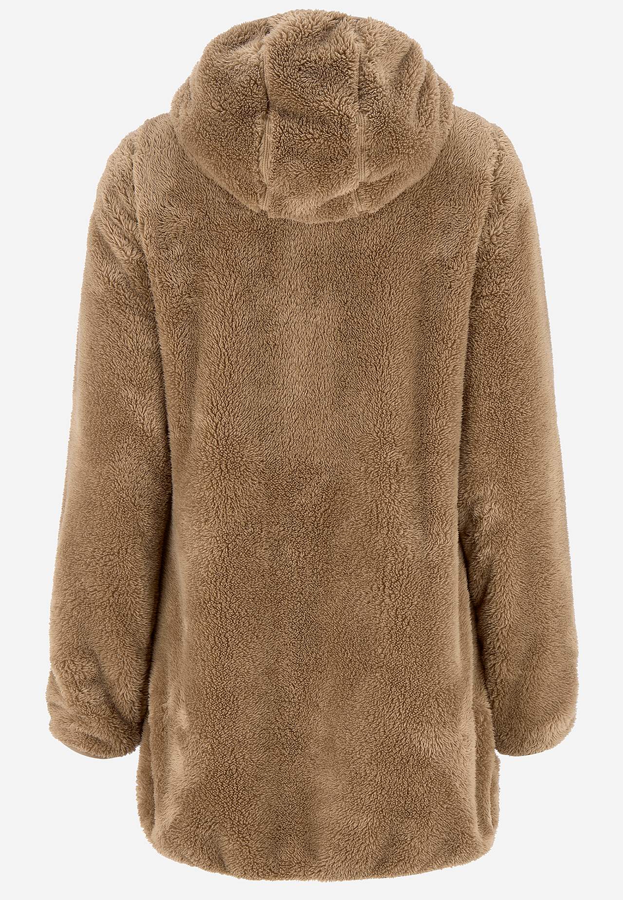 Behagliche Fleecejacke mit Kapuze
