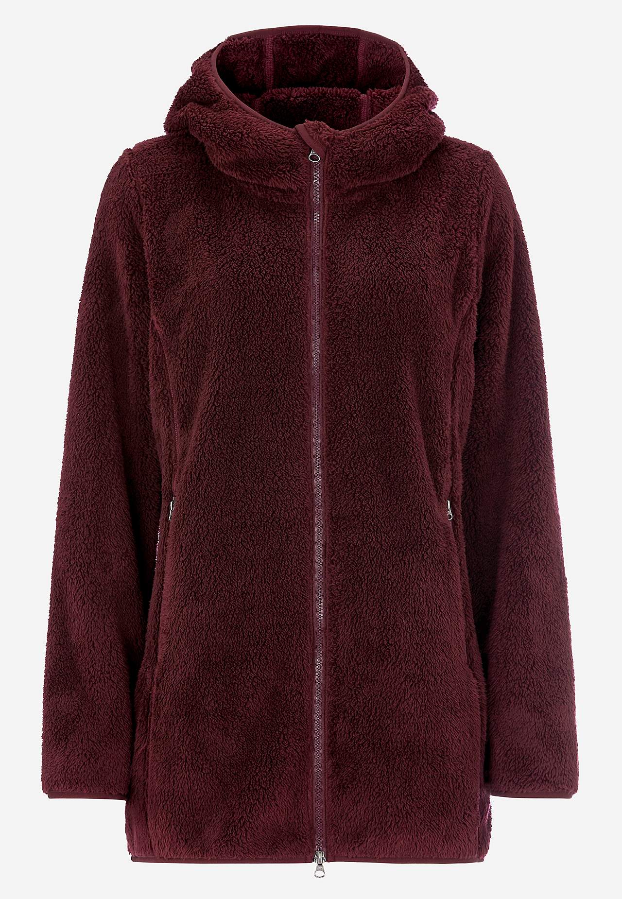 Behagliche Fleecejacke mit Kapuze
