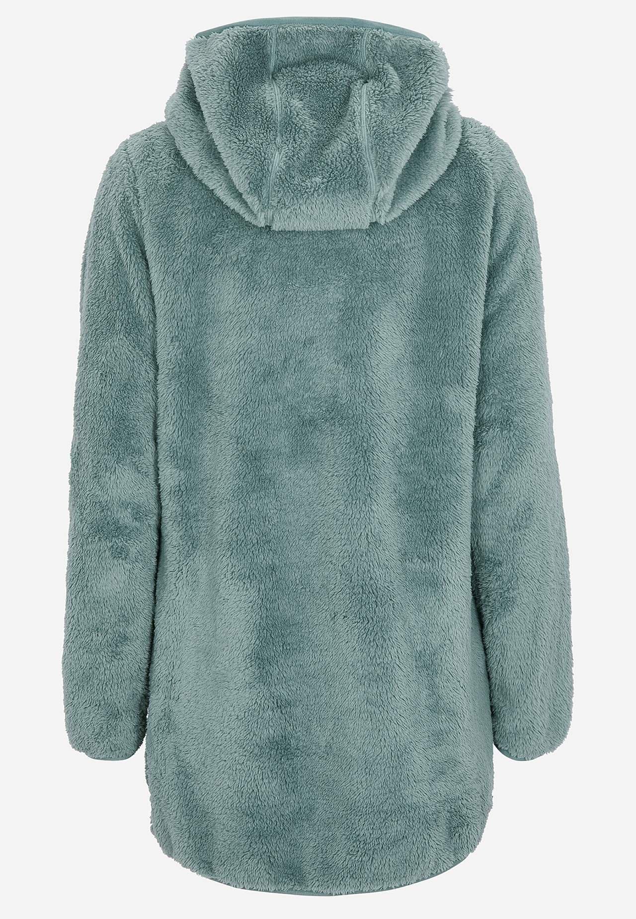 Behagliche Fleecejacke mit Kapuze