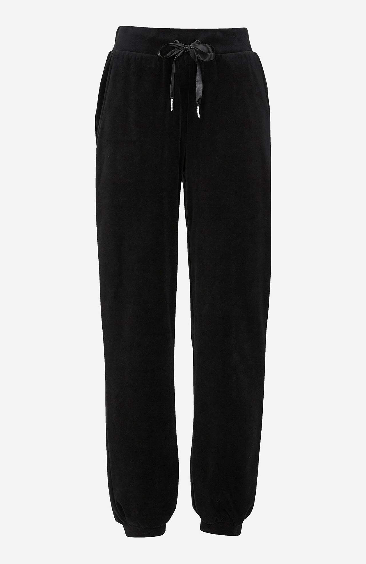 Samthose mit Manschette