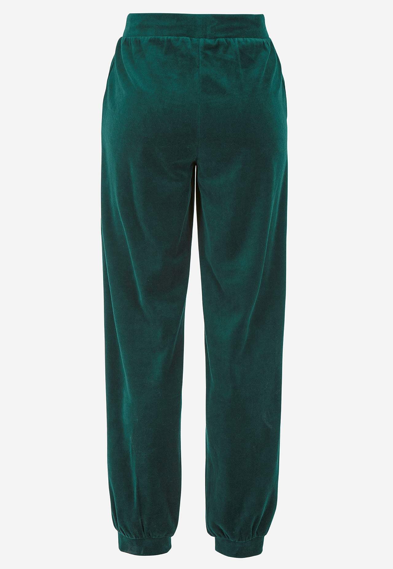 Samthose mit Manschette