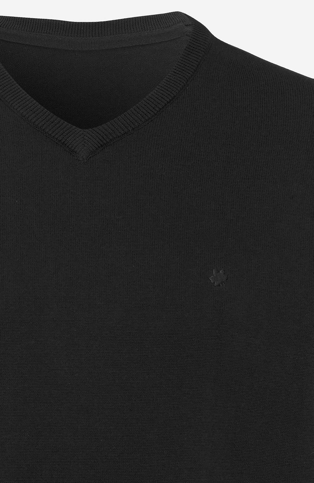 Langärmliger Pullover mit V-Ausschnitt