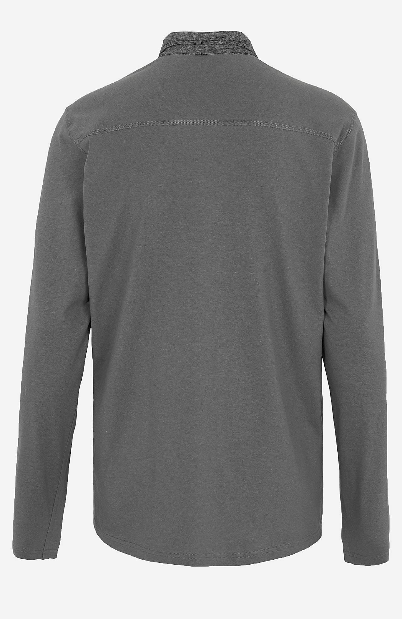 Bequemer langärmeliger Pullover mit Kragen
