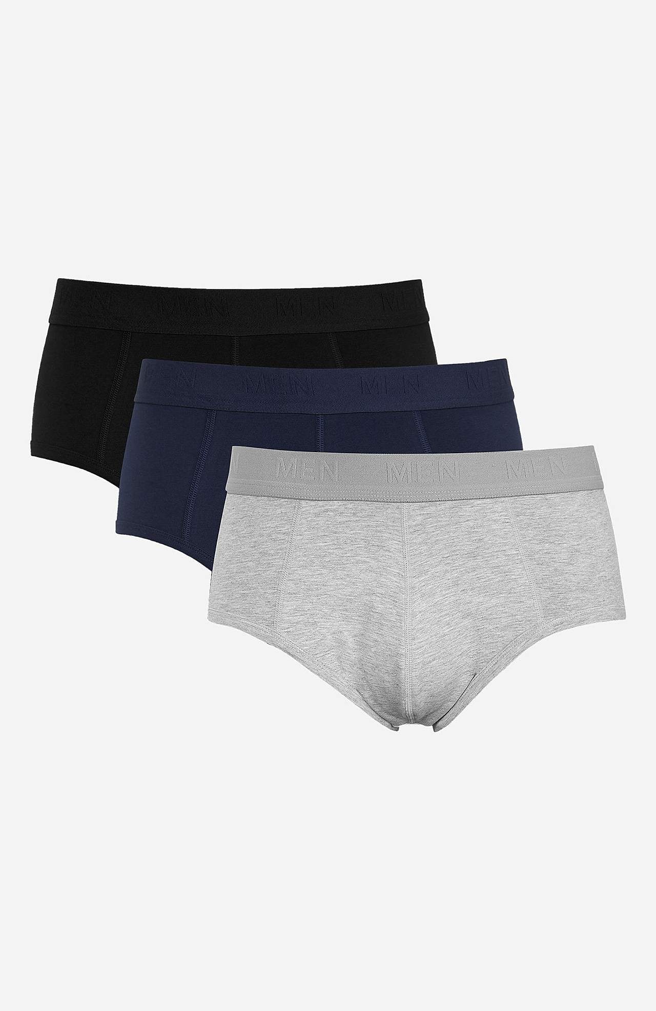 Slips aus weicher Baumwolle David 3er-Pack