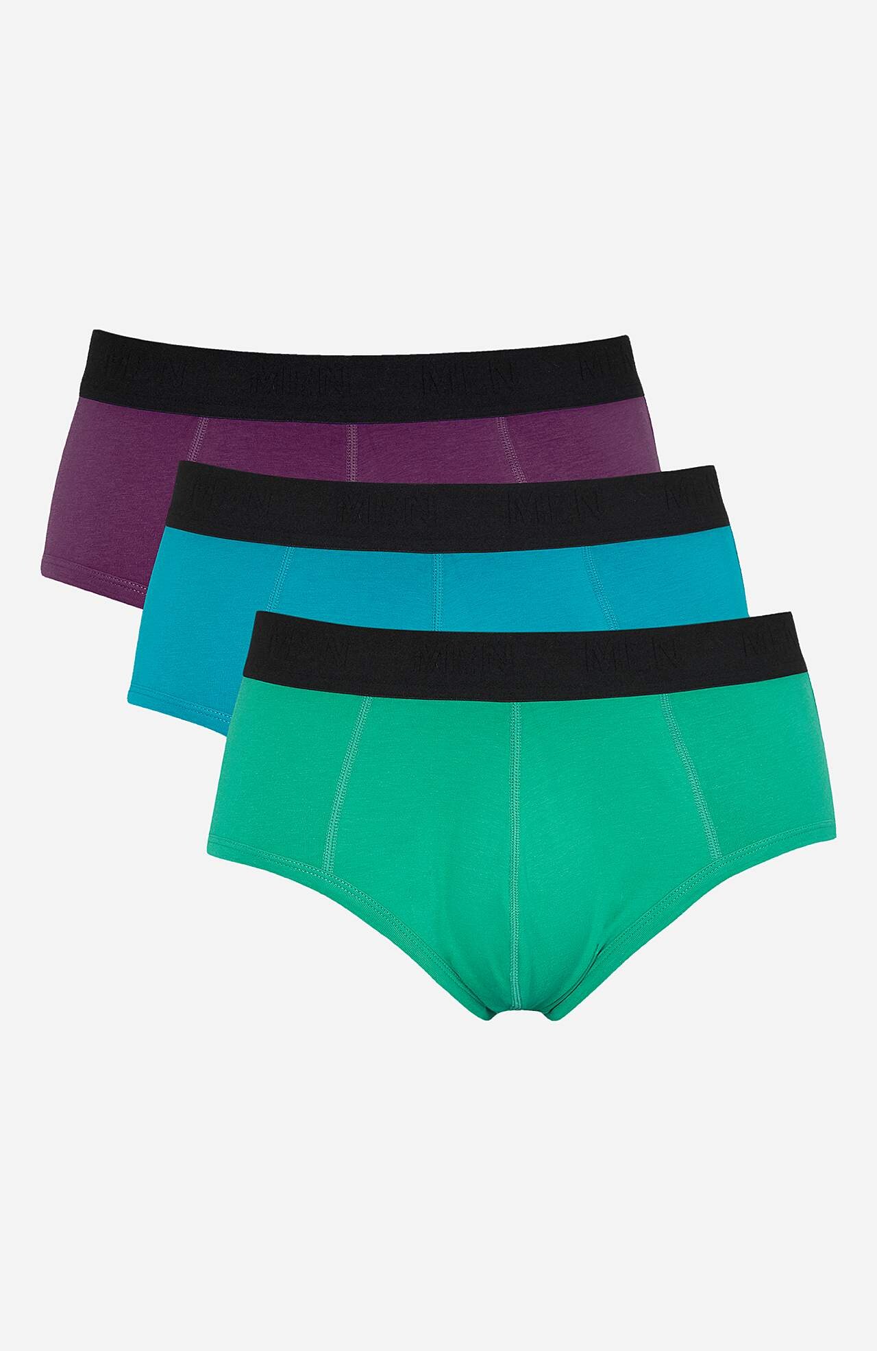 Slips aus weicher Baumwolle David 3er-Pack