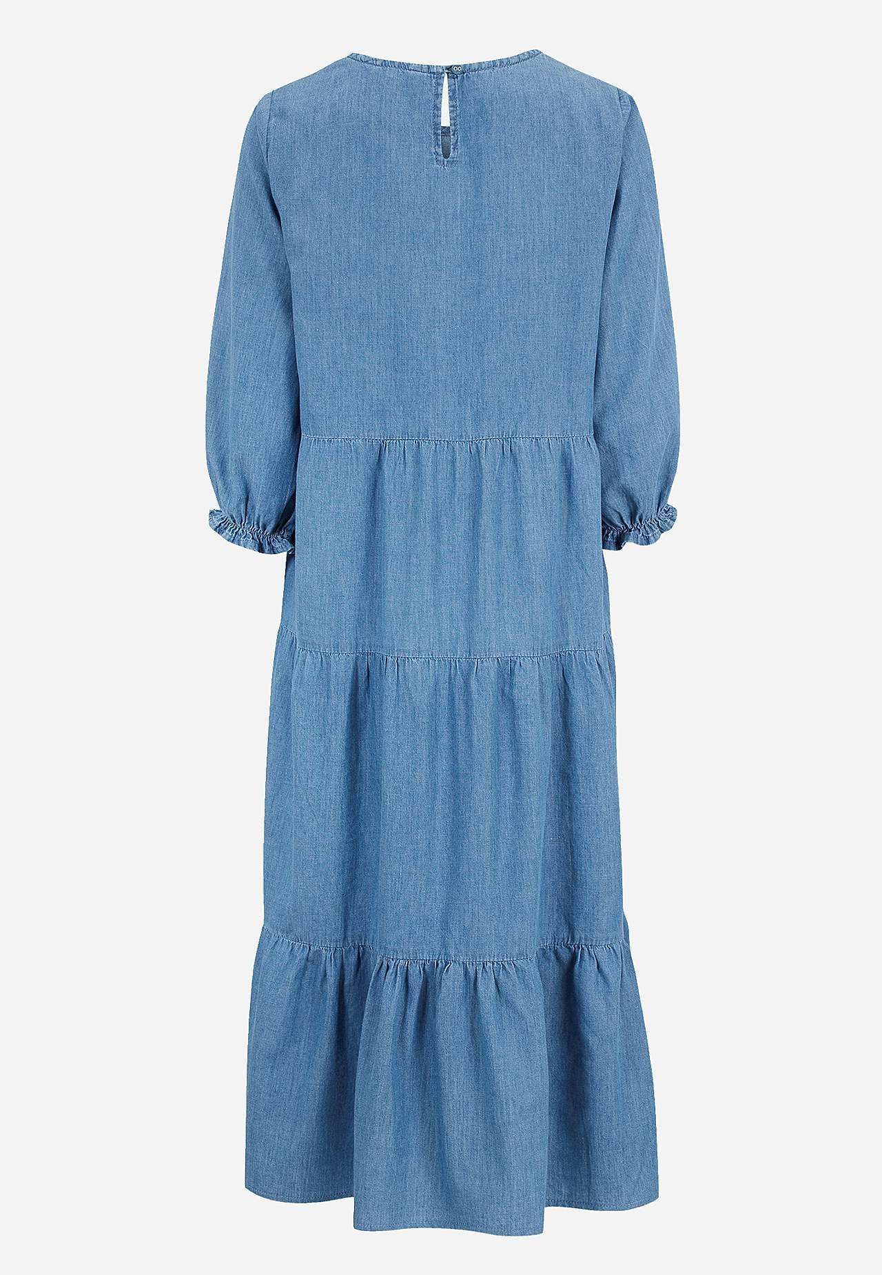 Jeanskleid mit Rüschenröcken
