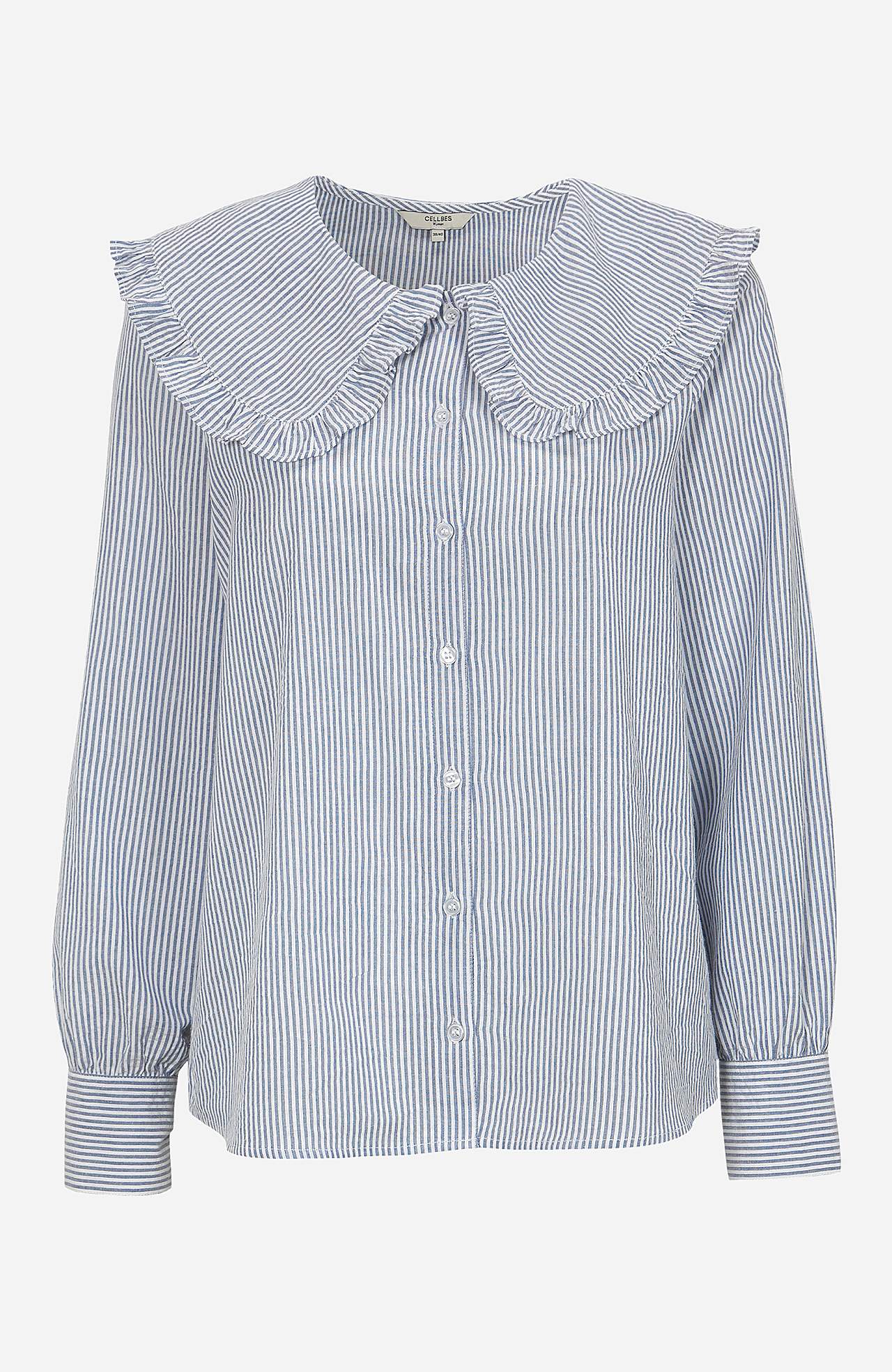 Bluse mit Rüschenkragen Maude
