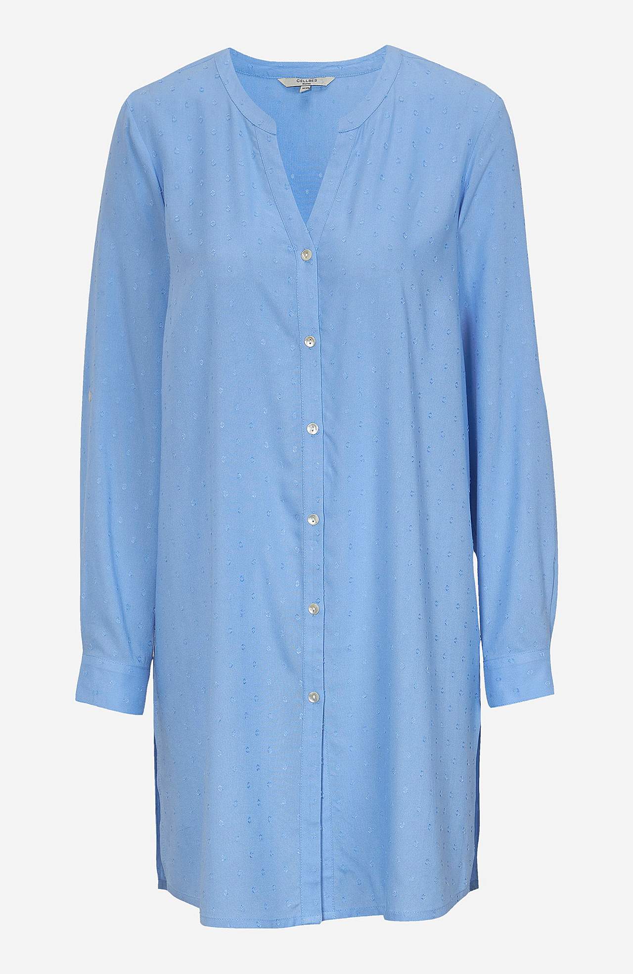 Viskoses langes Shirt mit Struktur Lola