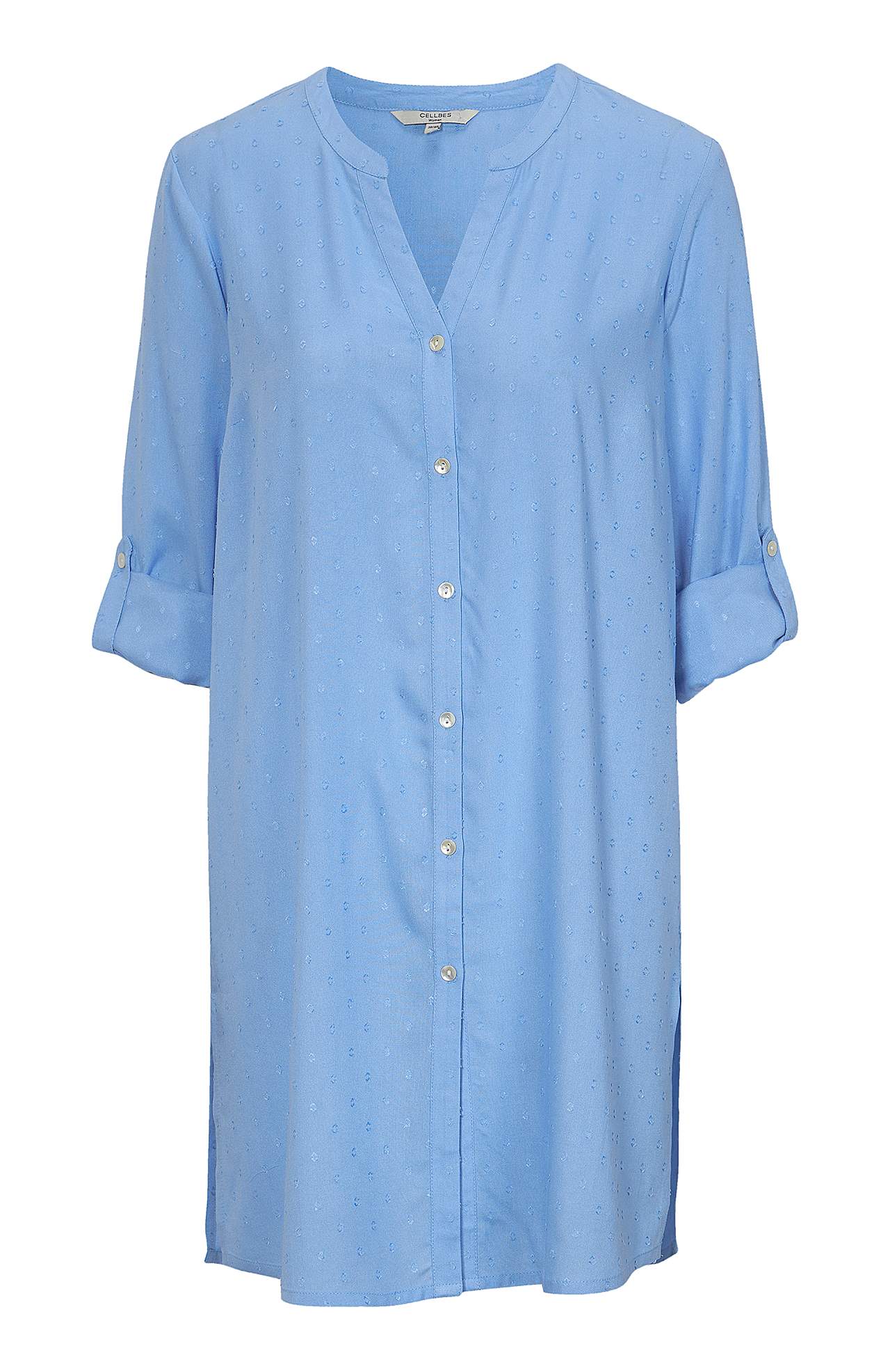 Viskoses langes Shirt mit Struktur Lola