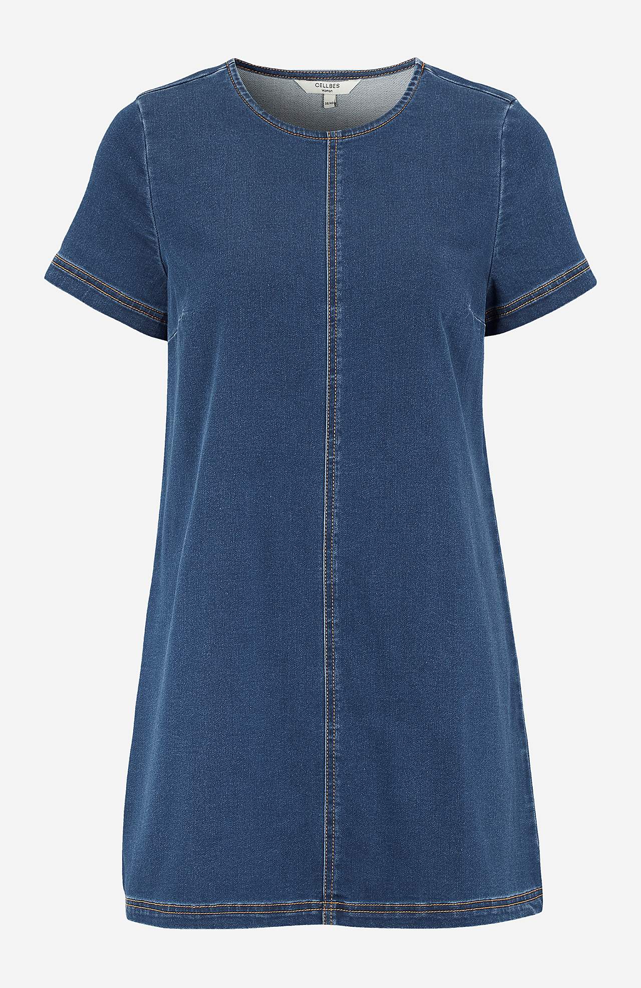 Kurzärmlige Denim-Tunika Olina