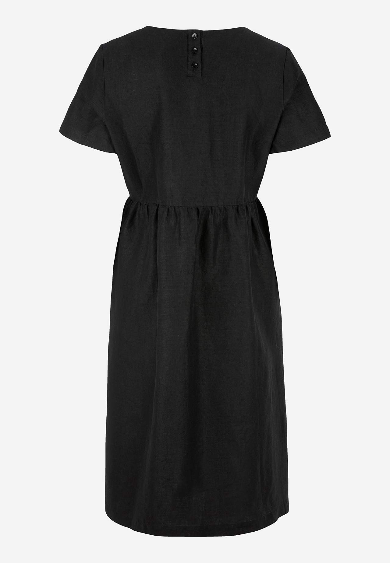 Leinenkleid Premium mit kurzem Ärmel