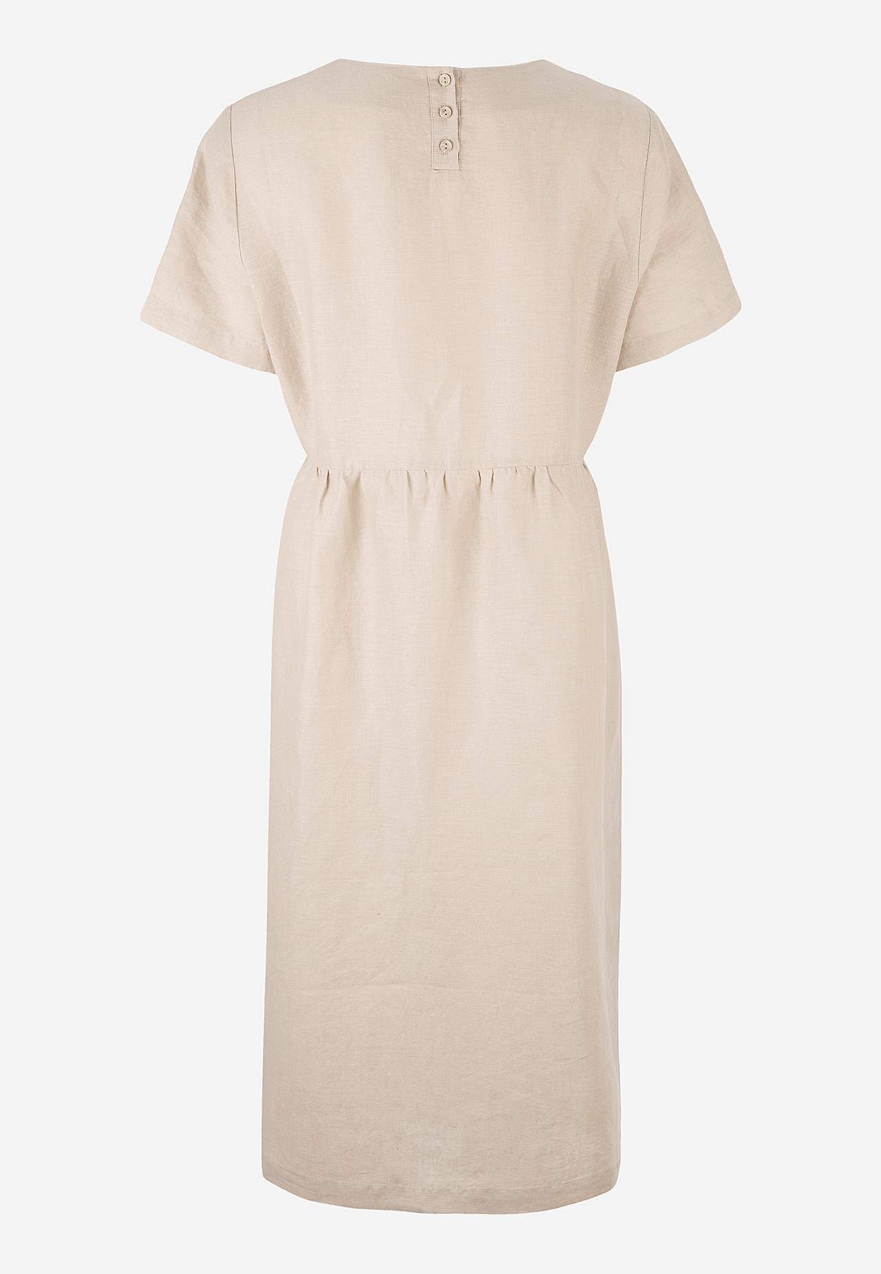 Leinenkleid Premium mit kurzem Ärmel