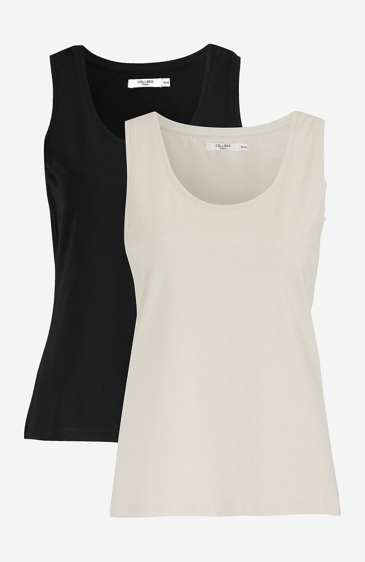 Negligee aus weicher, organischer Baumwolle 2er-Pack