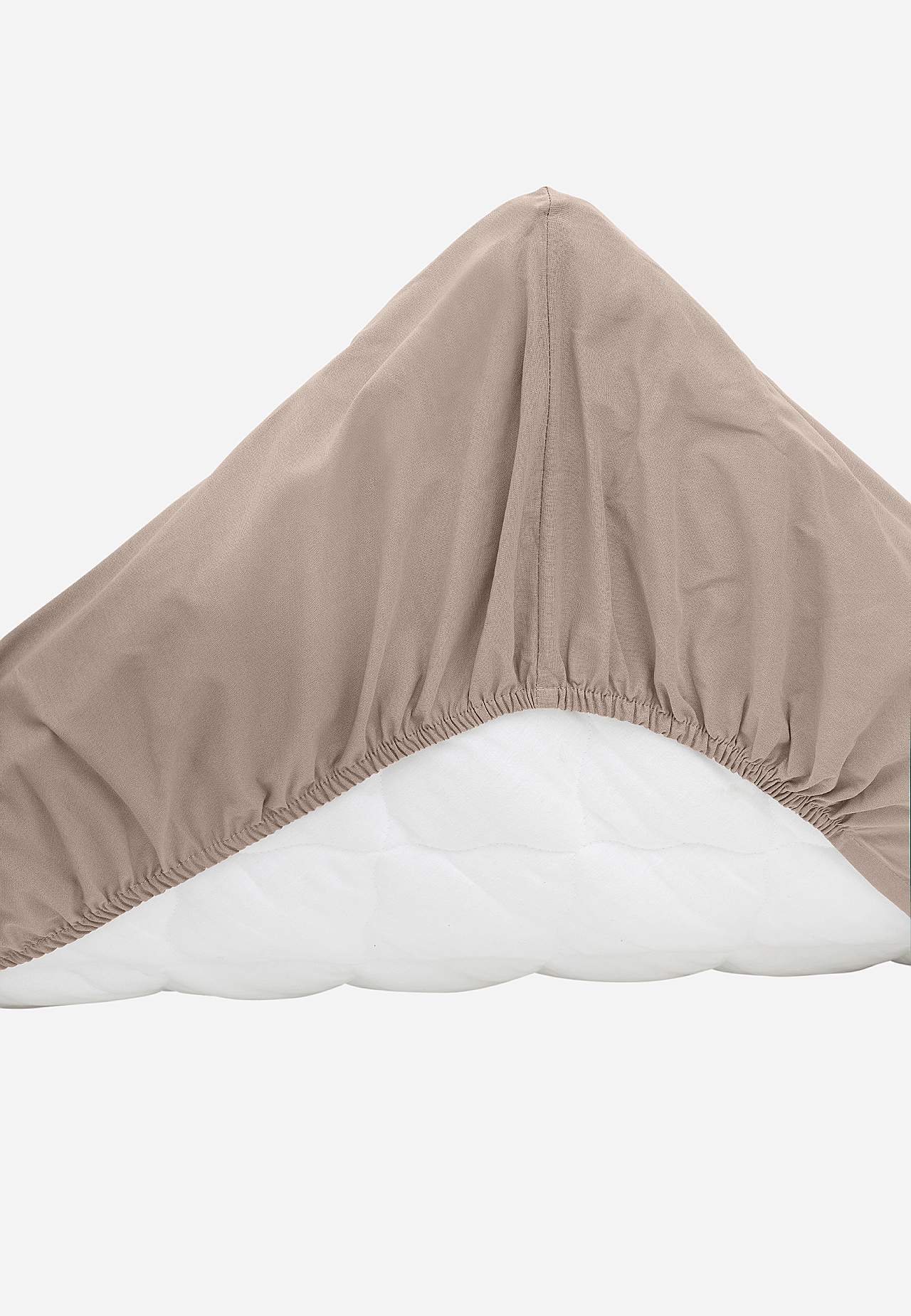 Einfarbiges Spannbettlaken