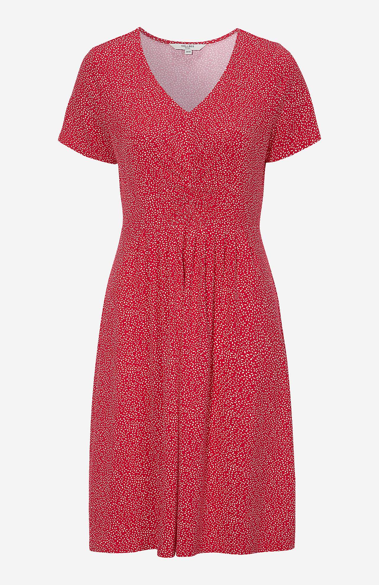 Gemustertes, kurzärmliges Jerseykleid Jenna
