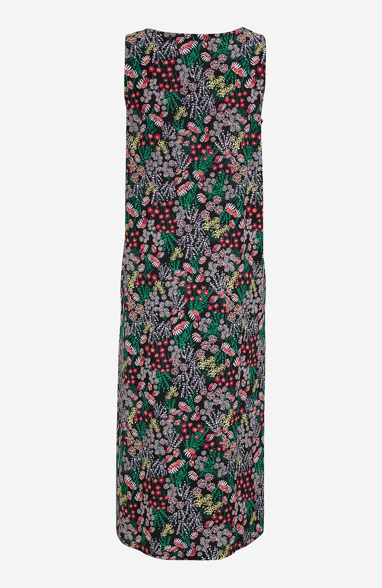 Langes, gemustertes Jerseykleid