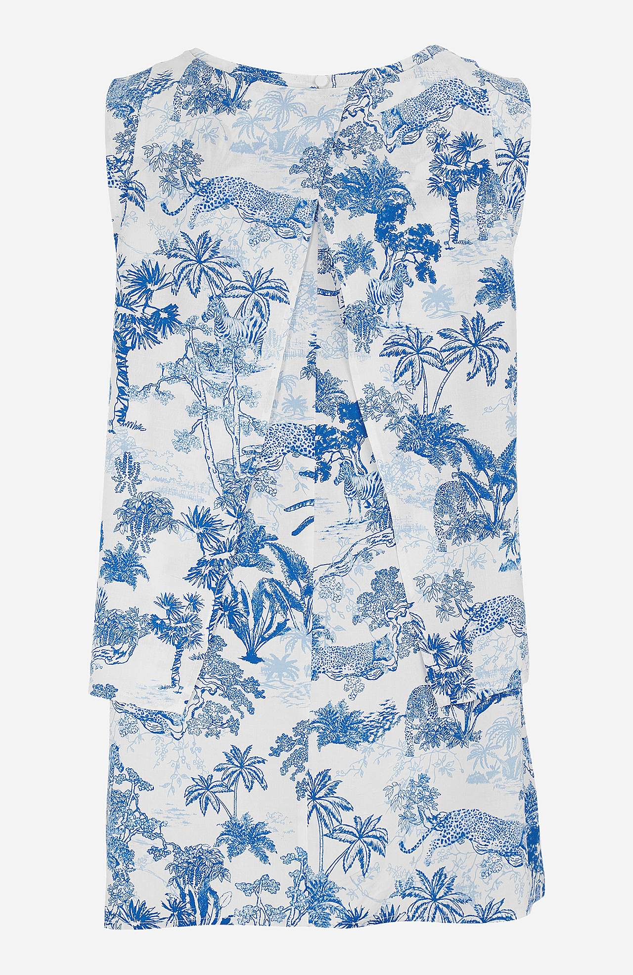 Gemusterte, zwei in eins Bluse
