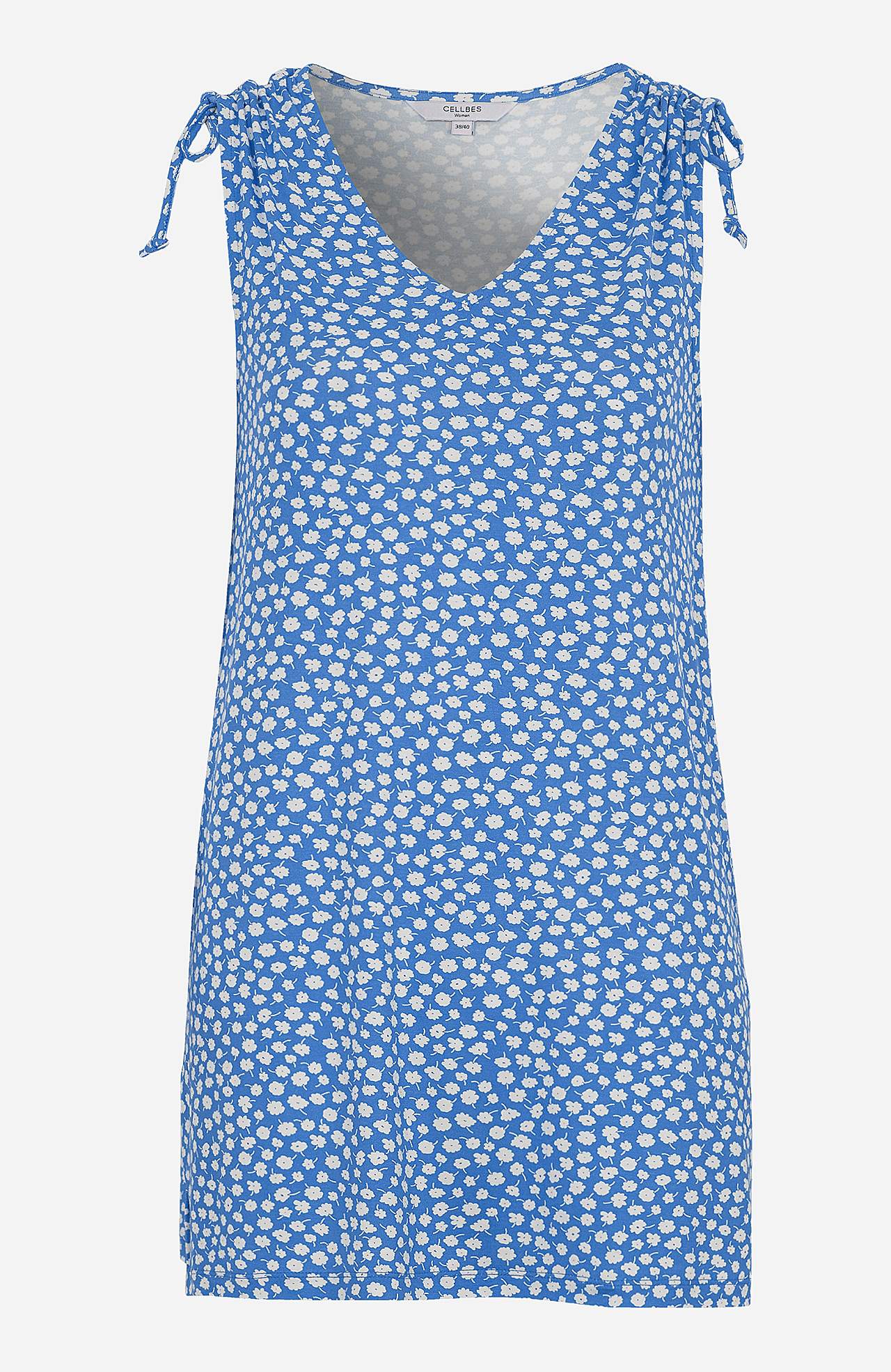 Gemusterte Jersey-Tunika mit Schleifen-Design