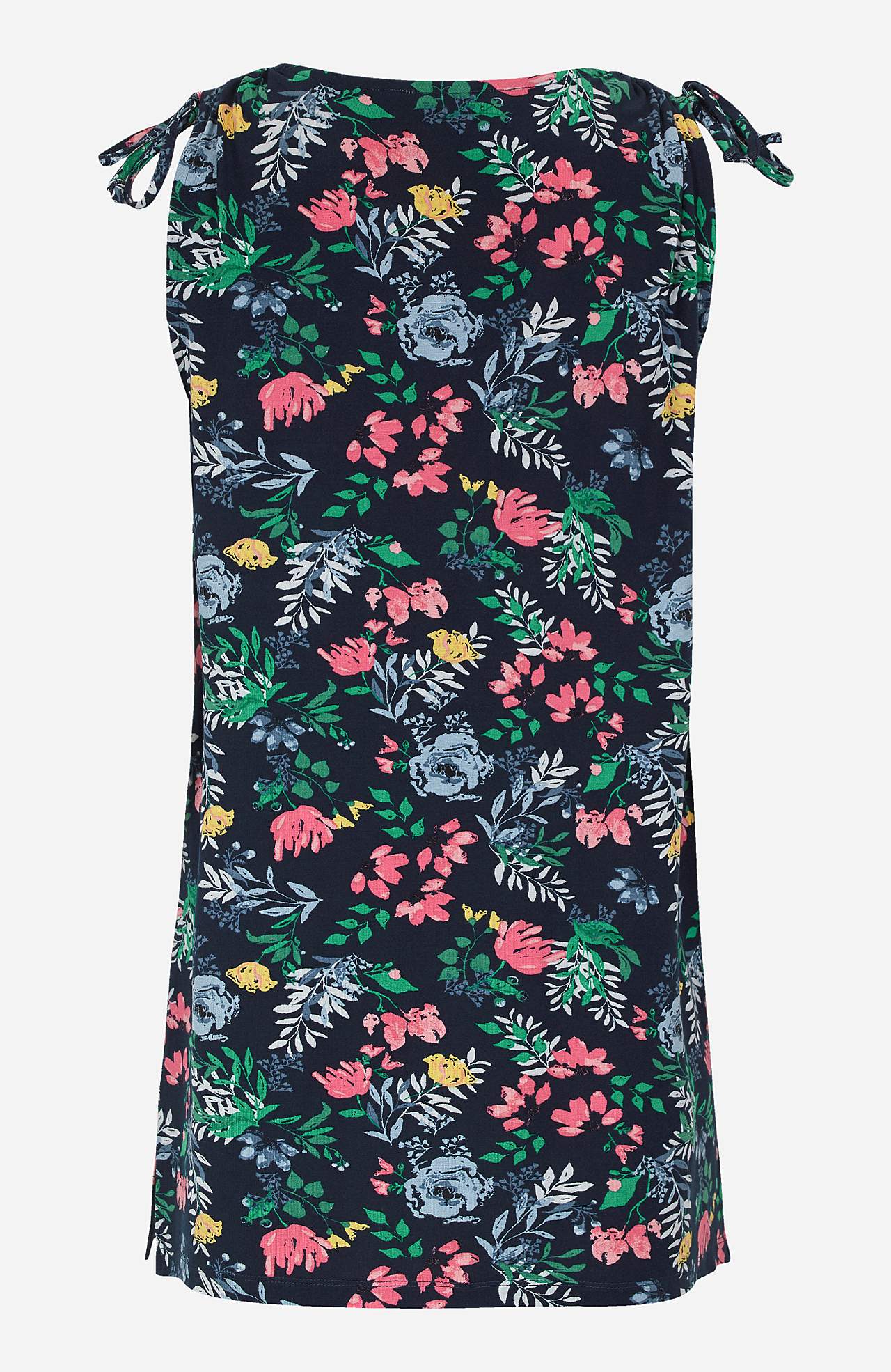 Gemusterte Jersey-Tunika mit Schleifen-Design