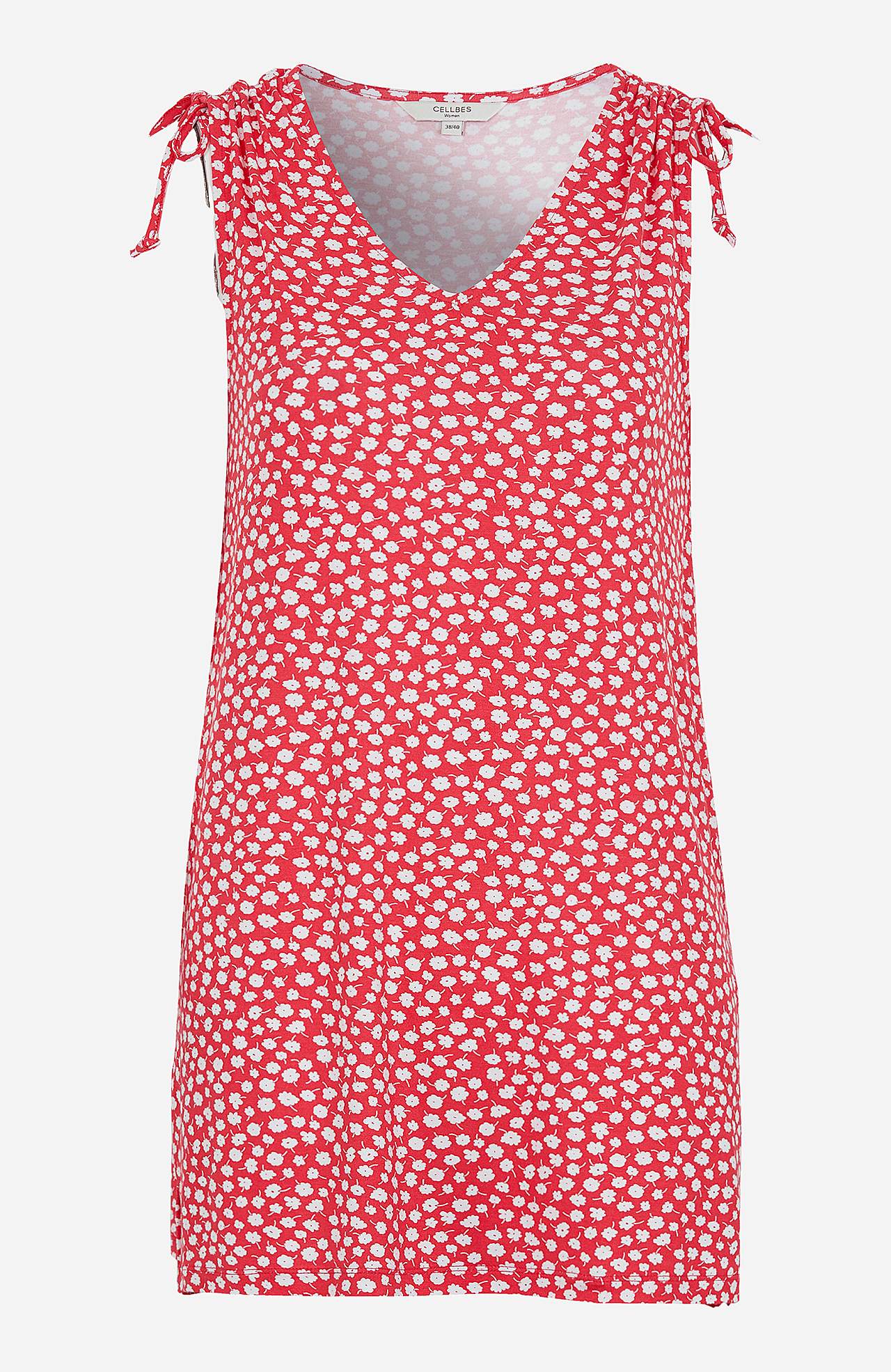 Gemusterte Jersey-Tunika mit Schleifen-Design