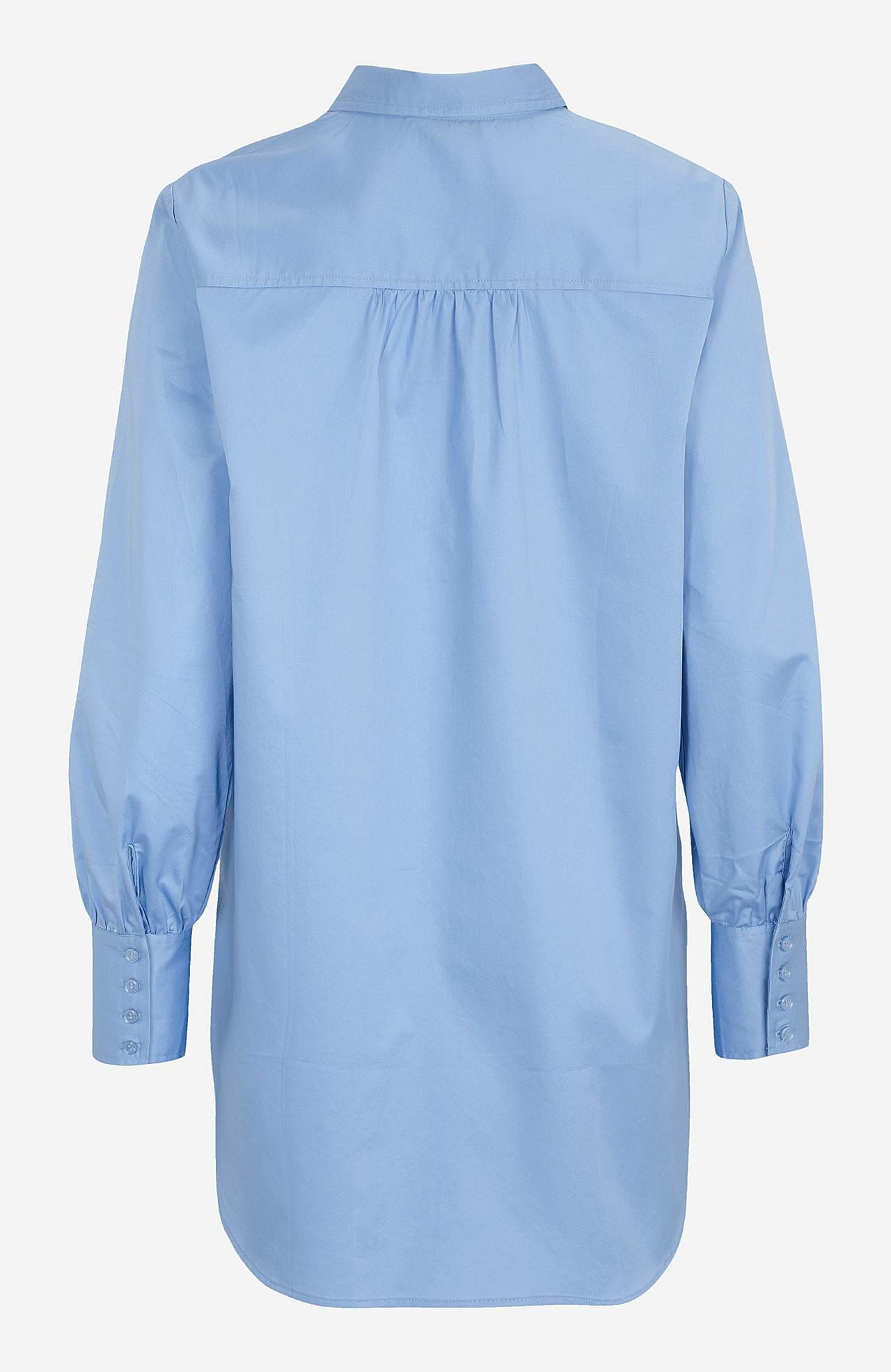 Langes Hemd aus Baumwolle-Satin