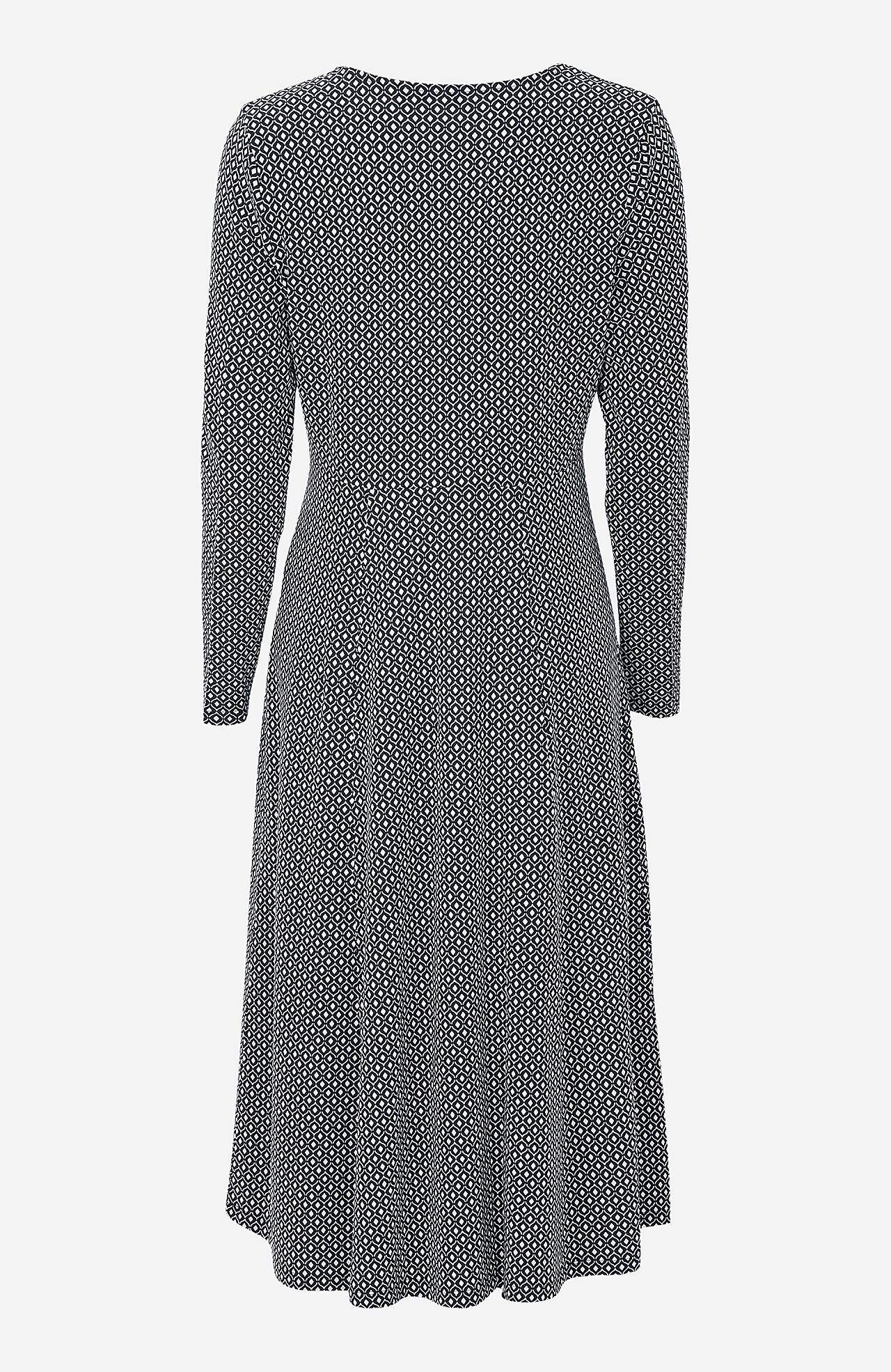 Gemustertes Front-Wickelkleid aus Jersey Elina