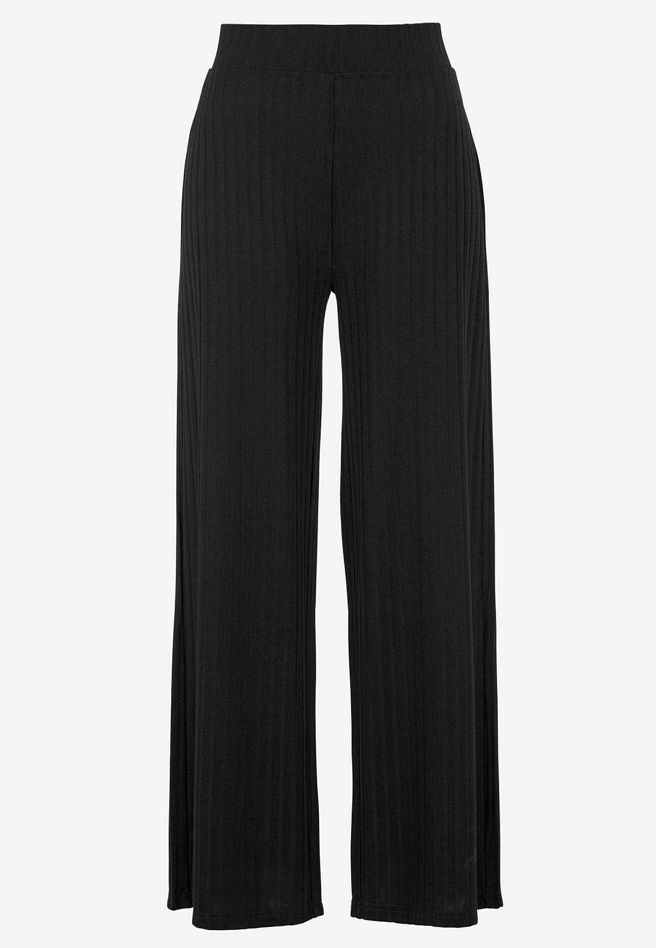 Hose aus geripptem Jersey