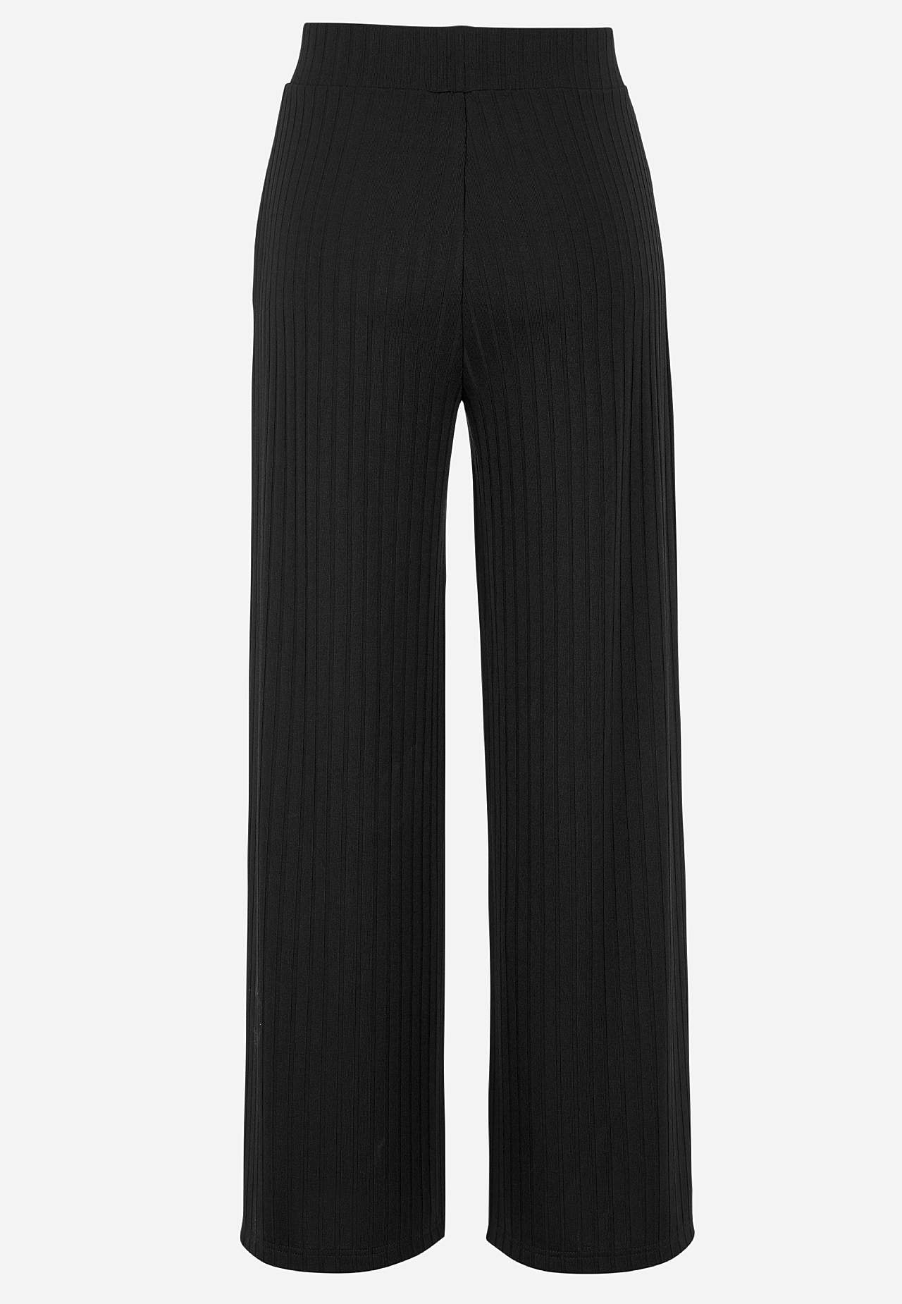 Hose aus geripptem Jersey