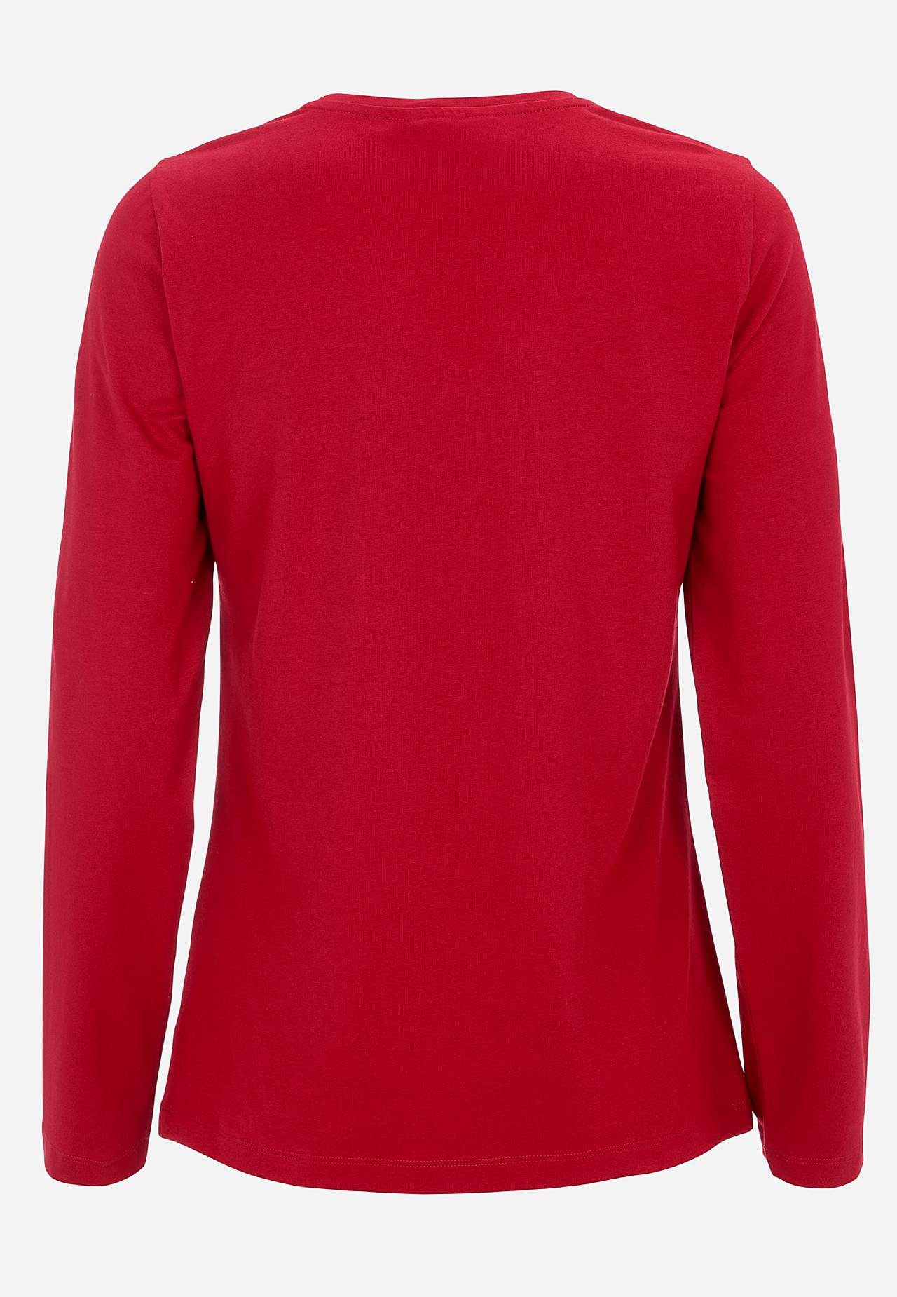 Langärmliges Jersey-Top aus Bio-Baumwolle