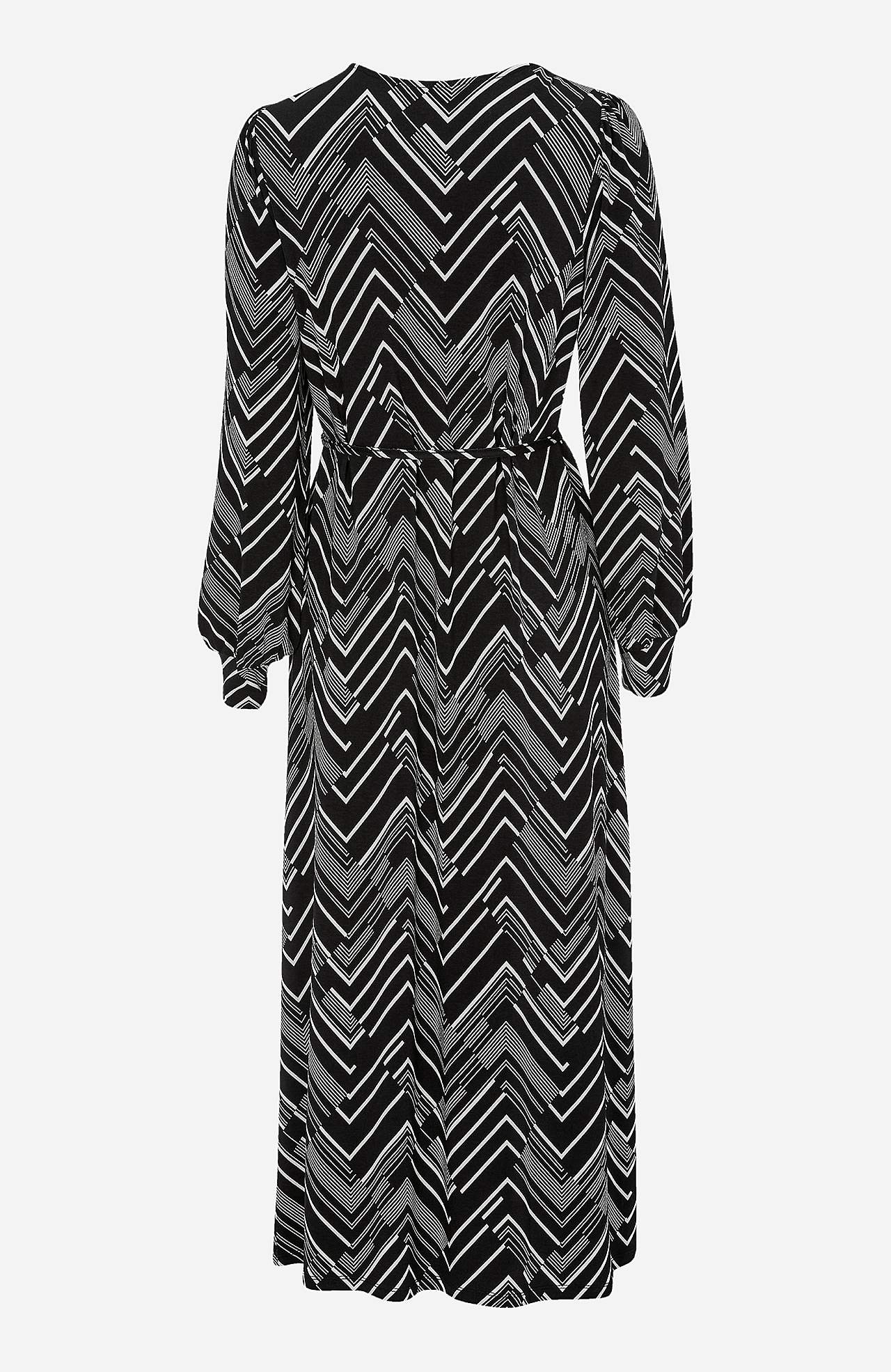 Gemustertes, langes Jerseykleid Joan