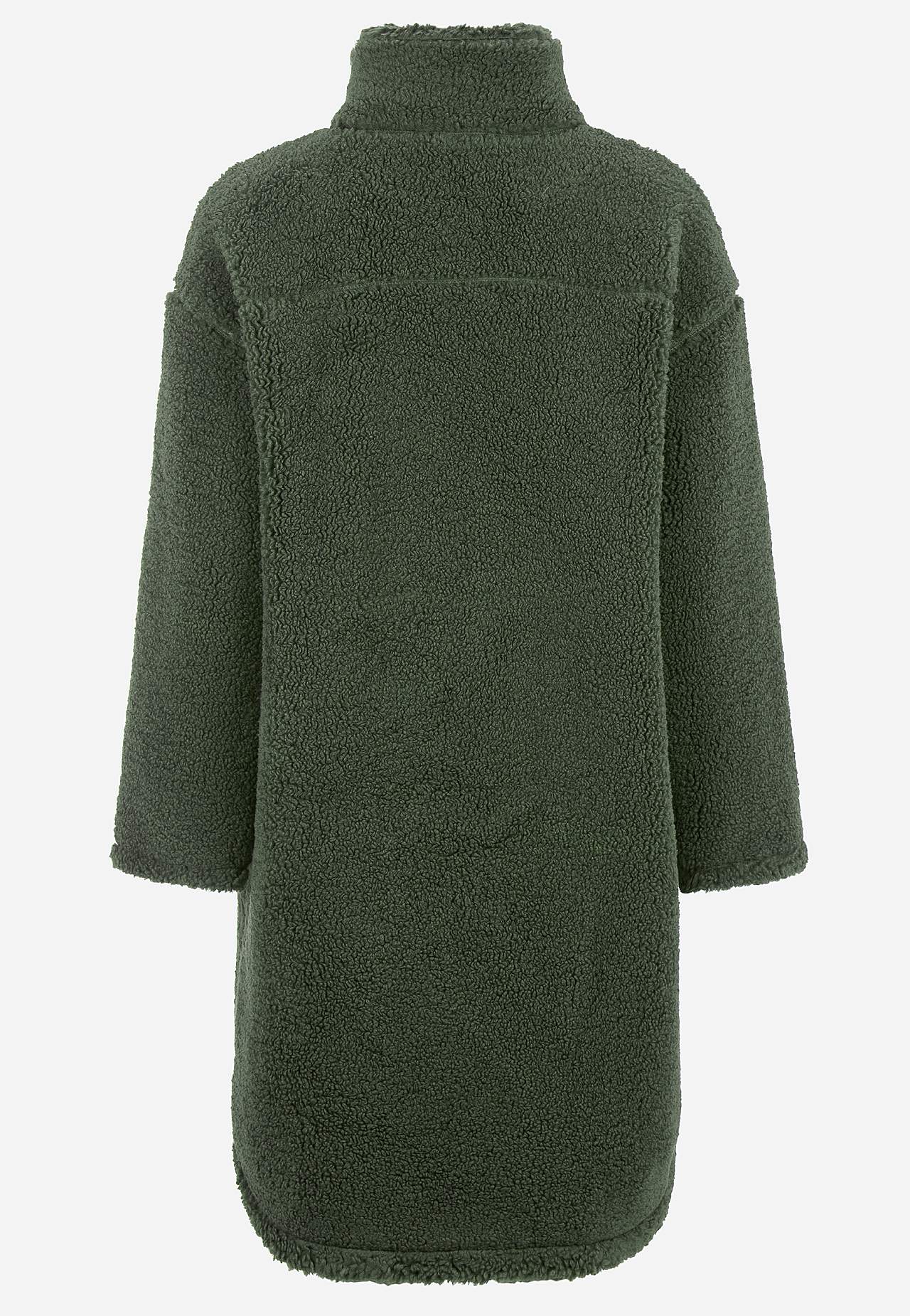 Fleecejacke mit hohem Kragen