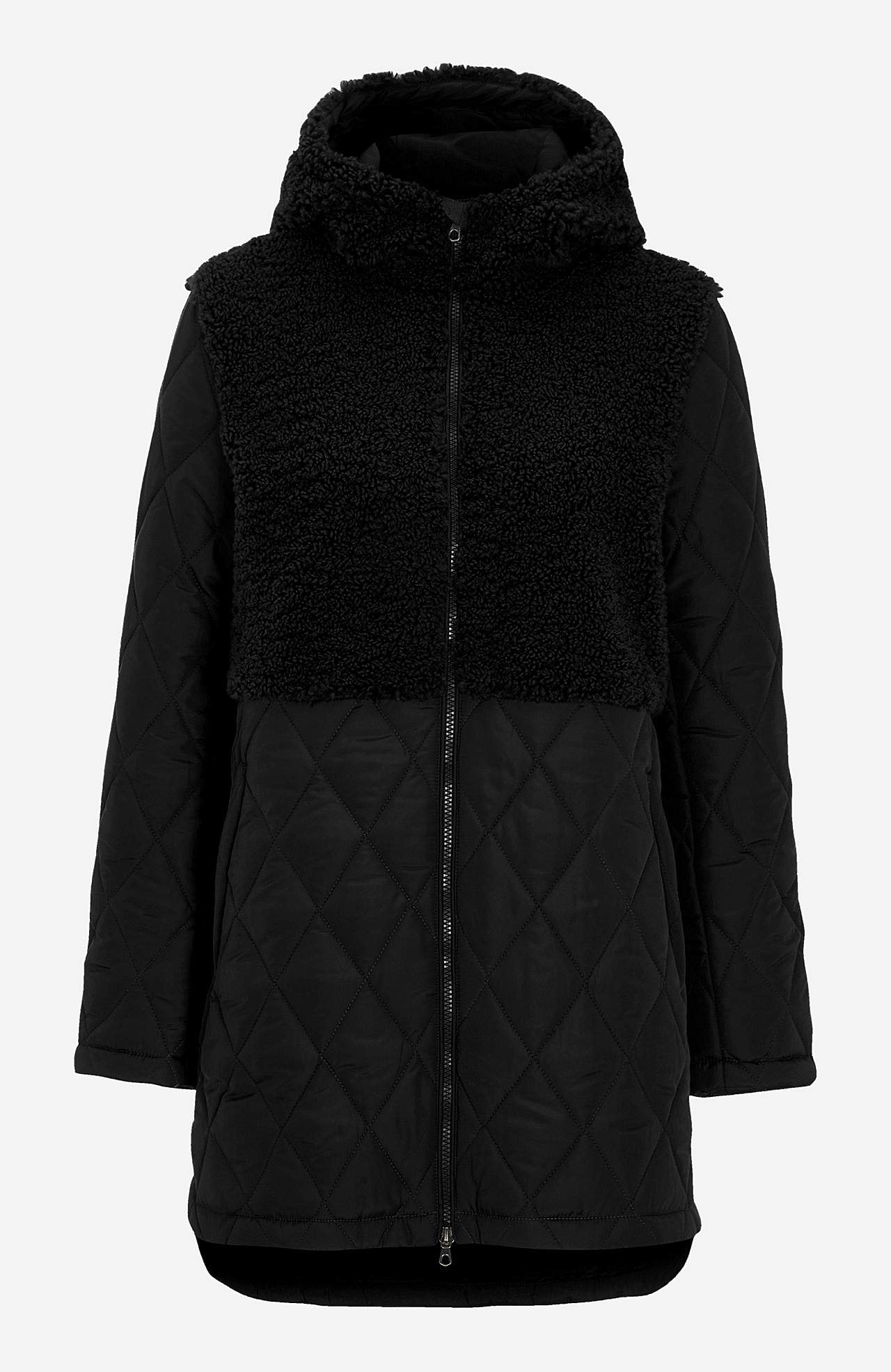 Gesteppte Jacke mit Pilé-Details Silvia