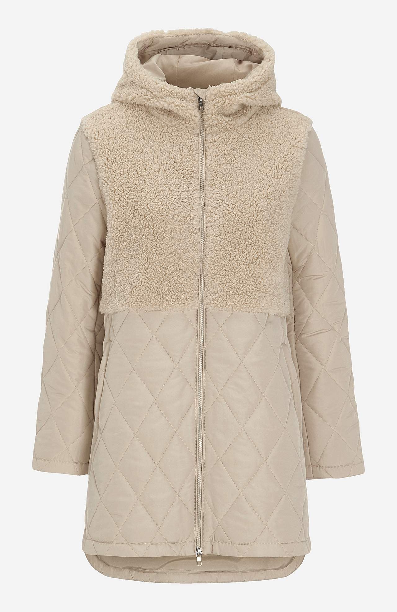 Gesteppte Jacke mit Pilé-Details Silvia