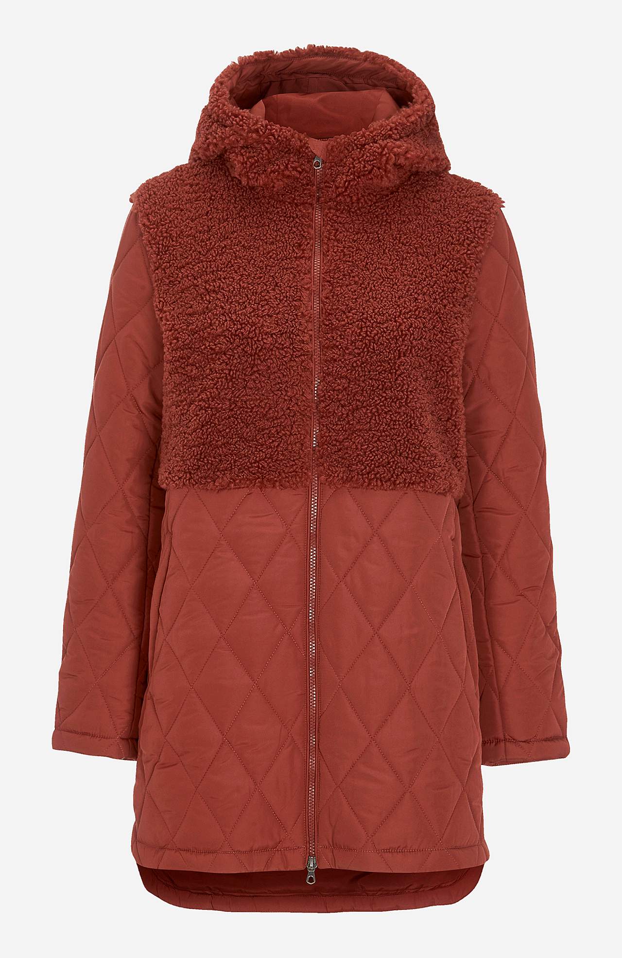 Gesteppte Jacke mit Pilé-Details Silvia