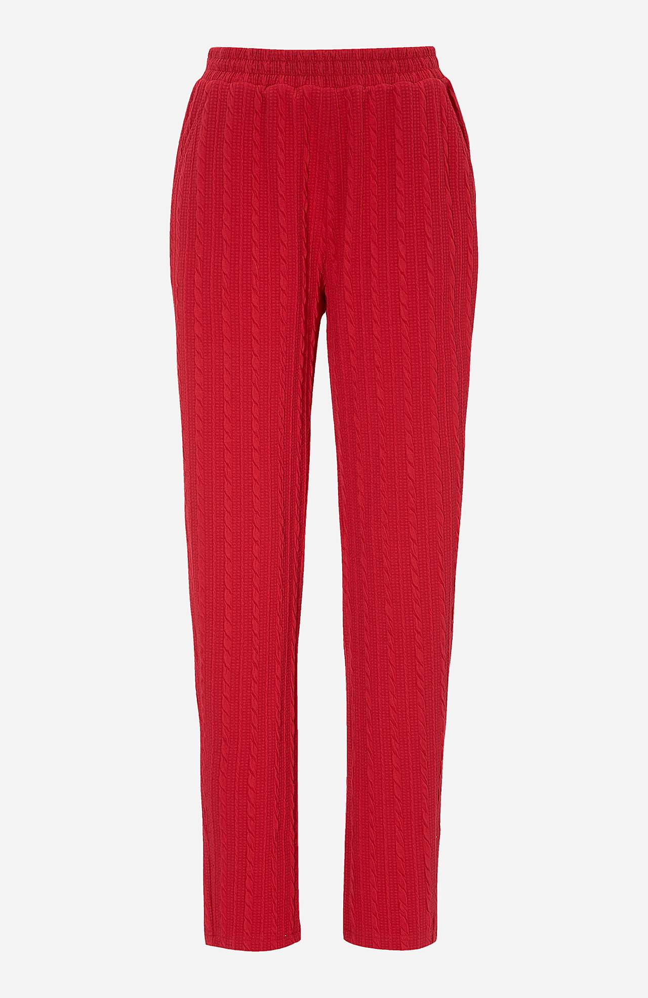 Jerseyhose mit einem Strukturmuster Cara