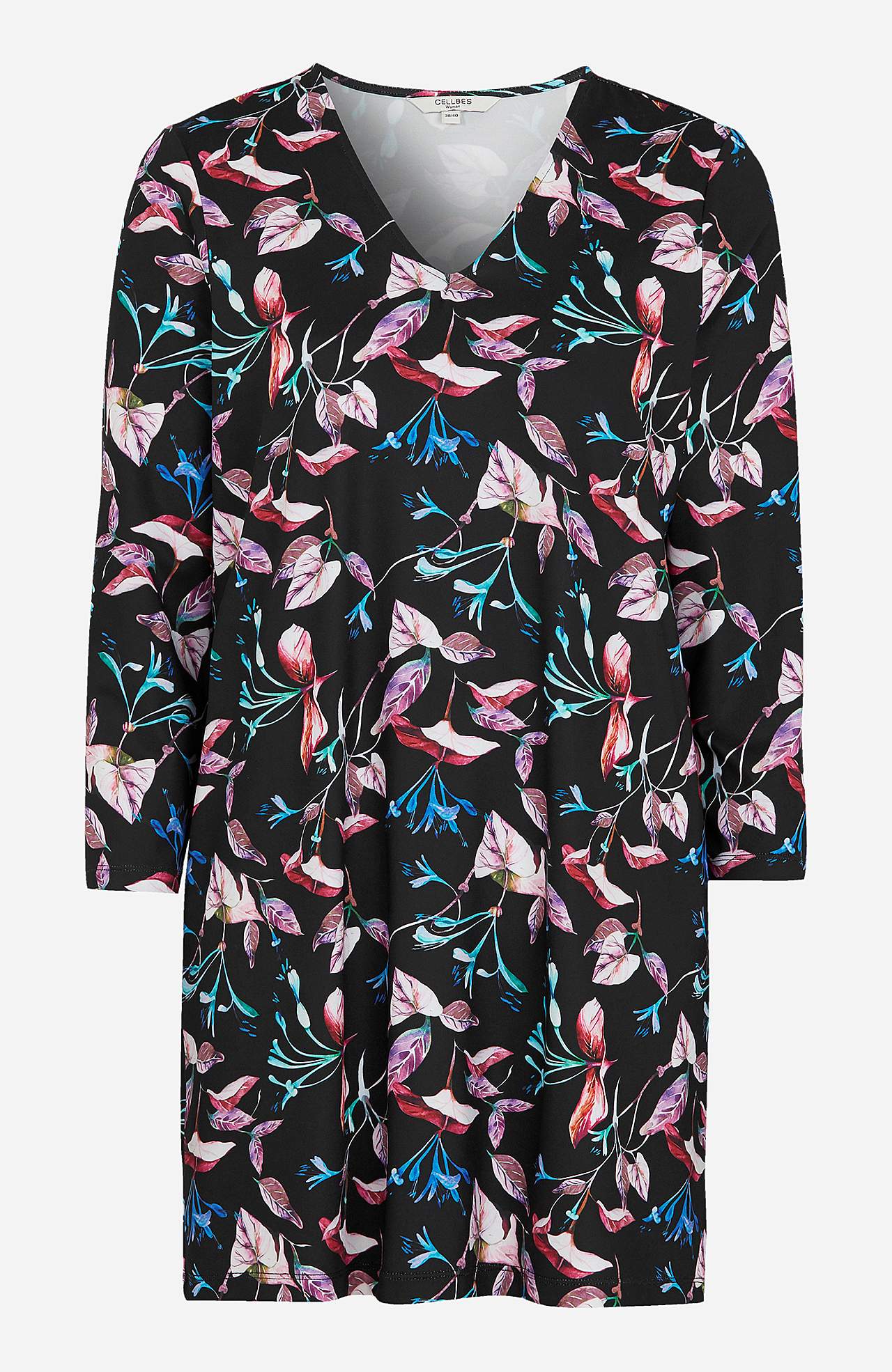 Jersey-Tunika mit Blumenmuster Nelly