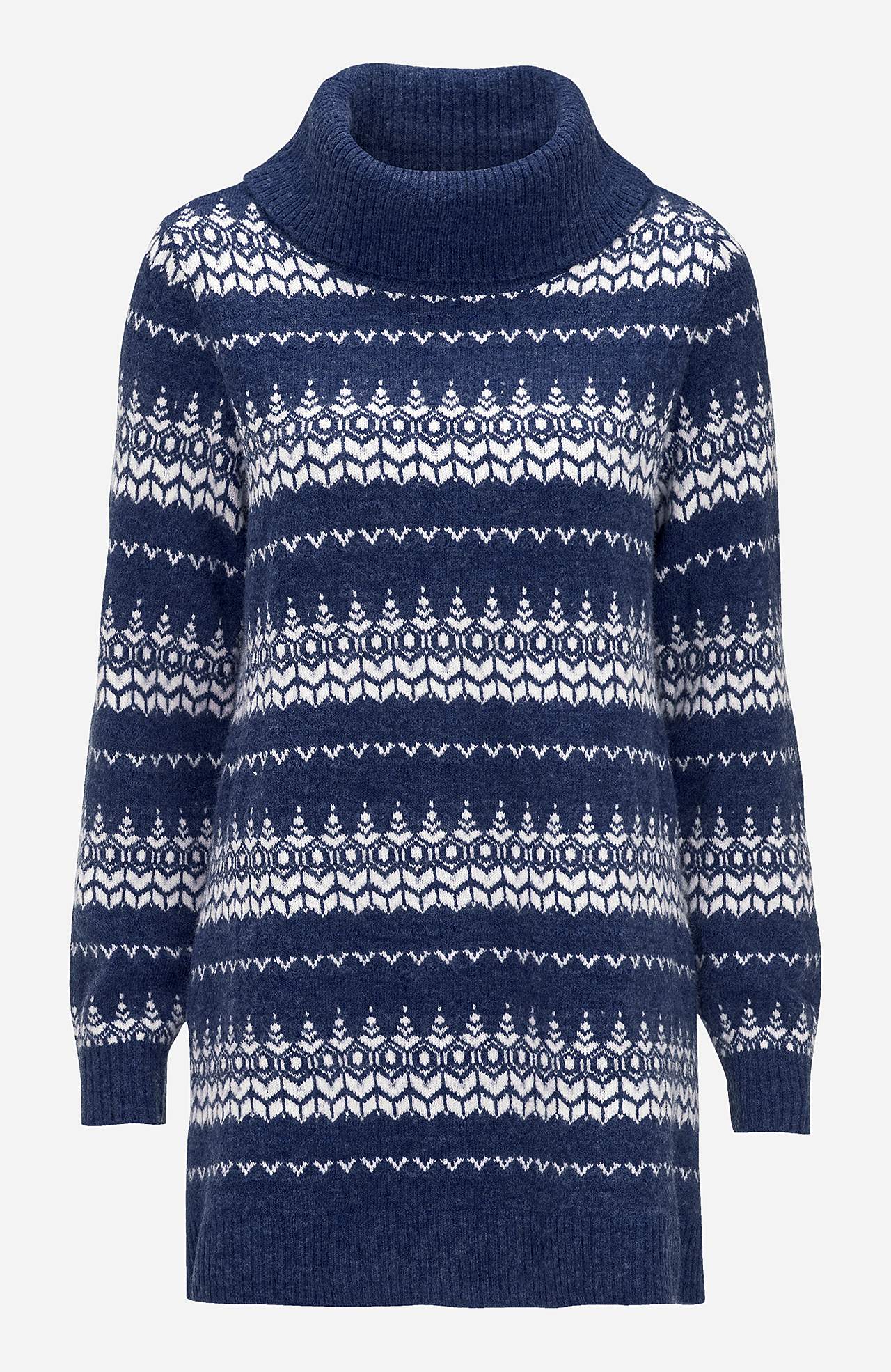Tunika mit einem Jacquard-Strick