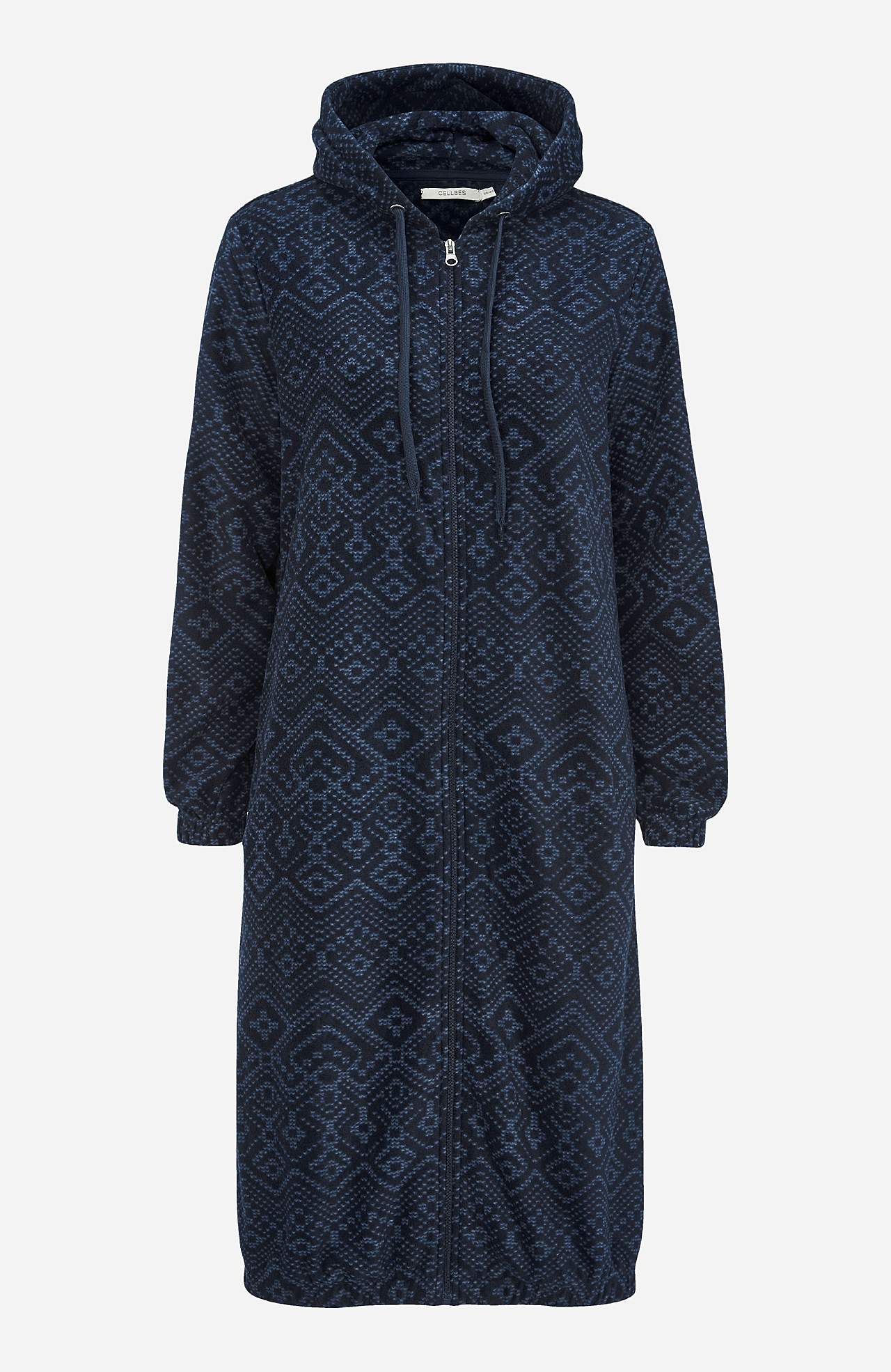 Morgenrock aus gemustertem Fleece Milo