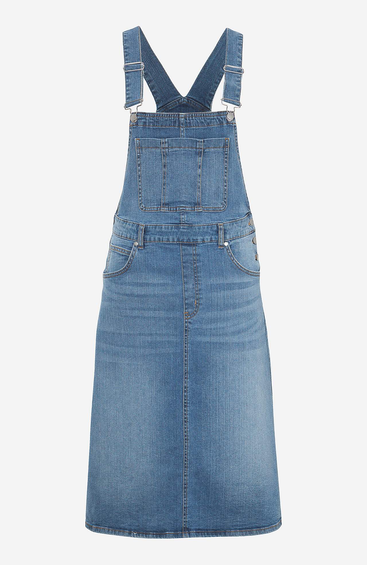 Latzkleid aus Denim