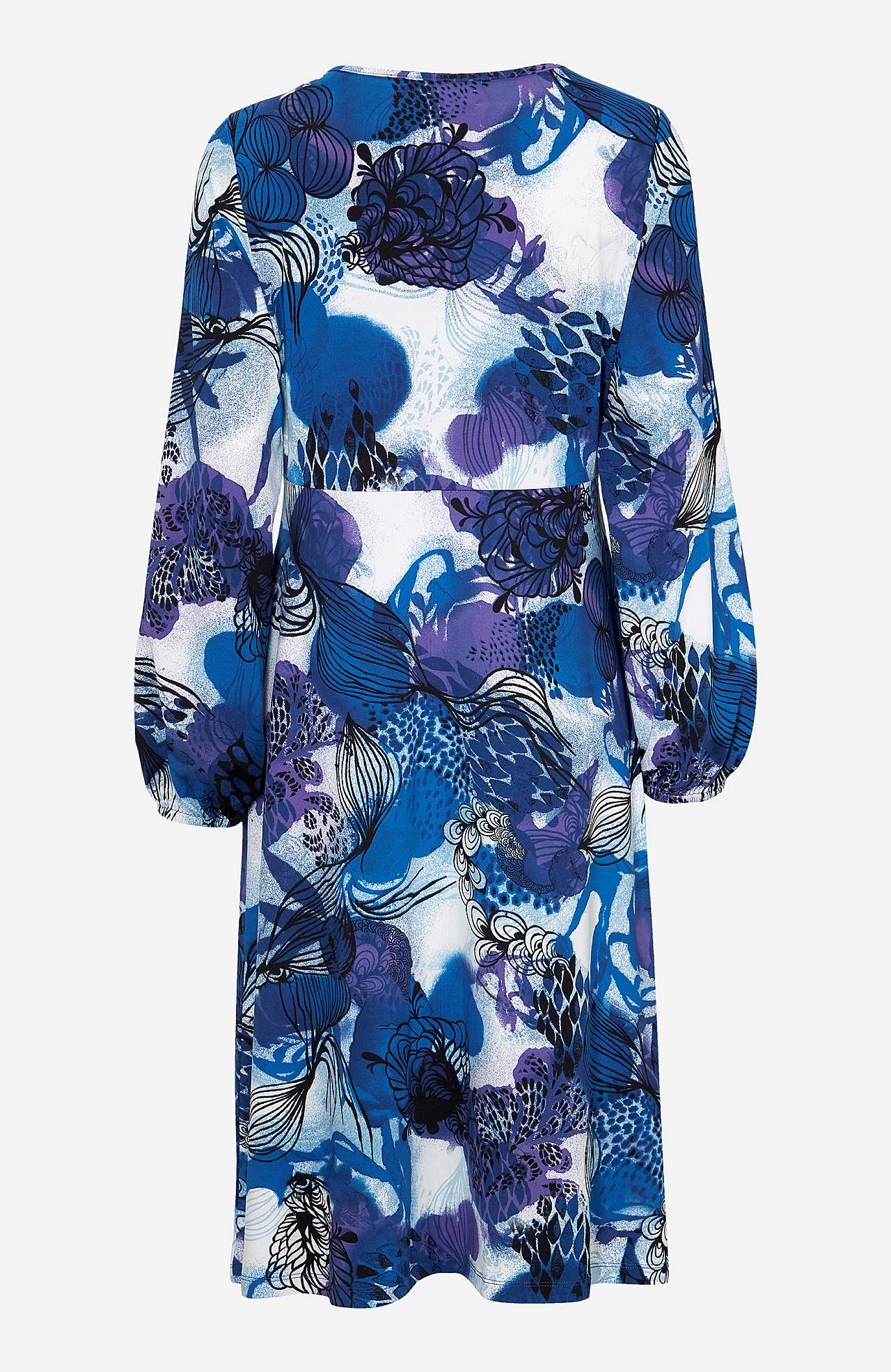 Gemustertes Jersey-Kleid