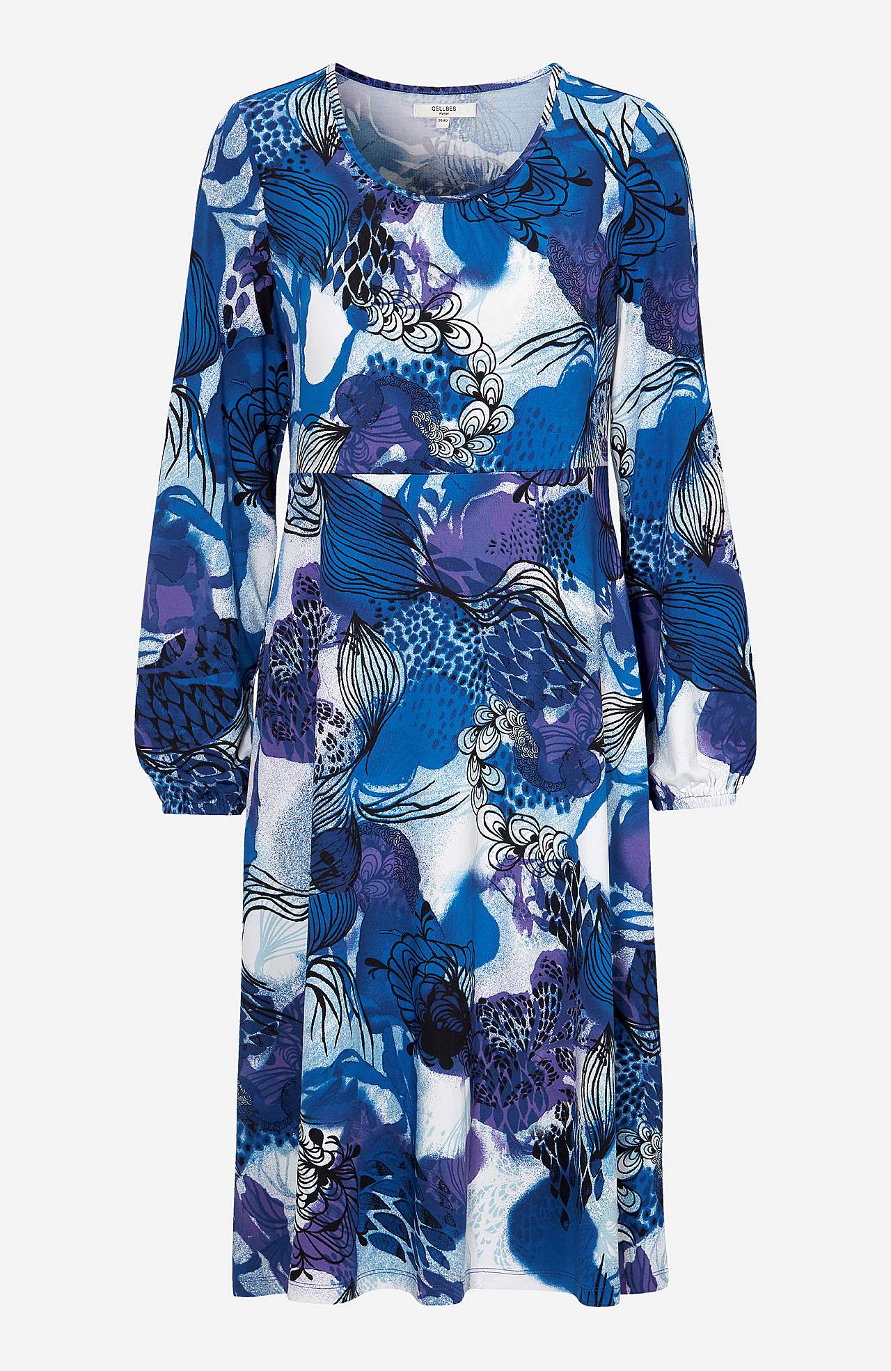 Gemustertes Jersey-Kleid