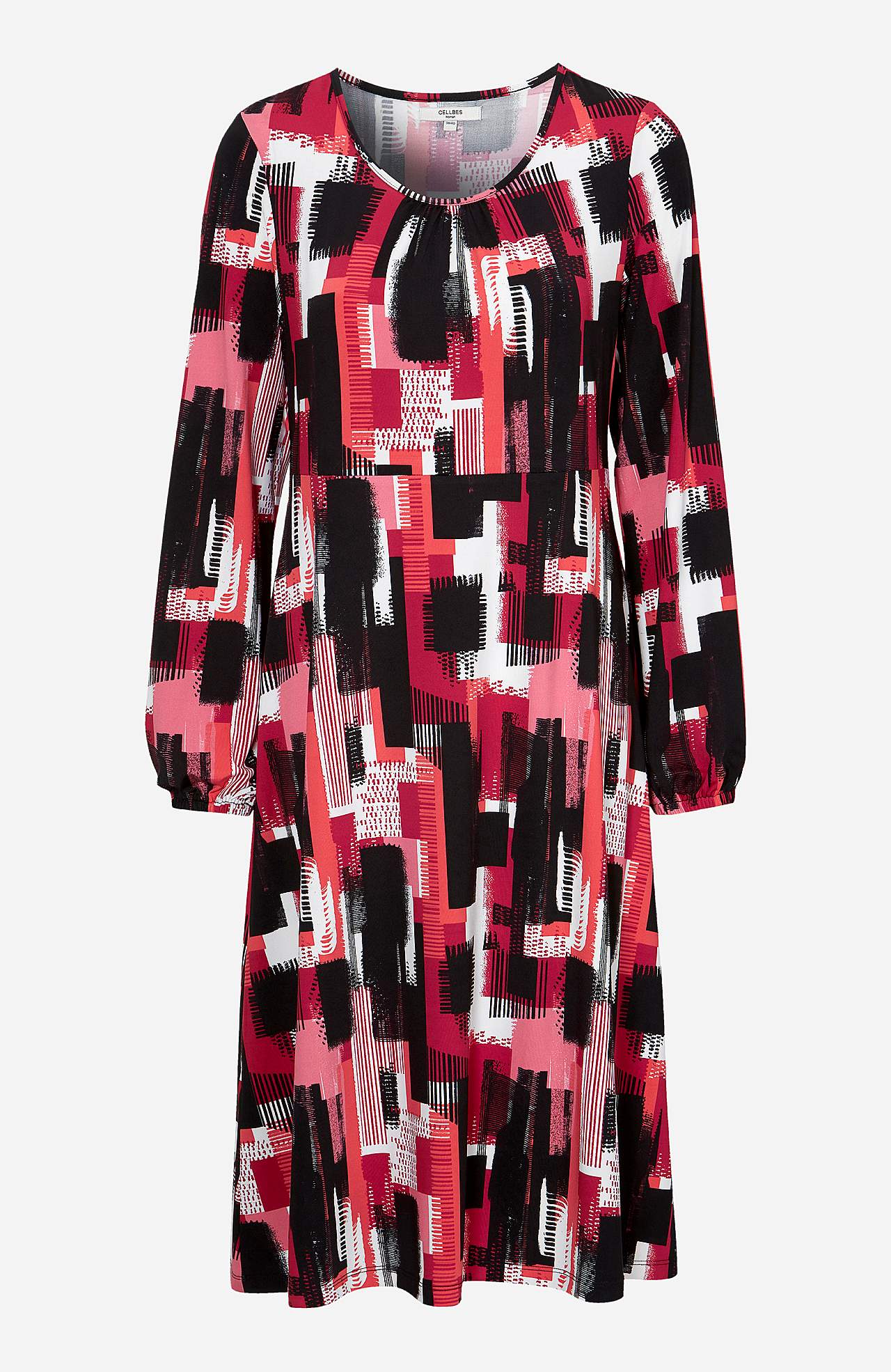 Gemustertes Jersey-Kleid