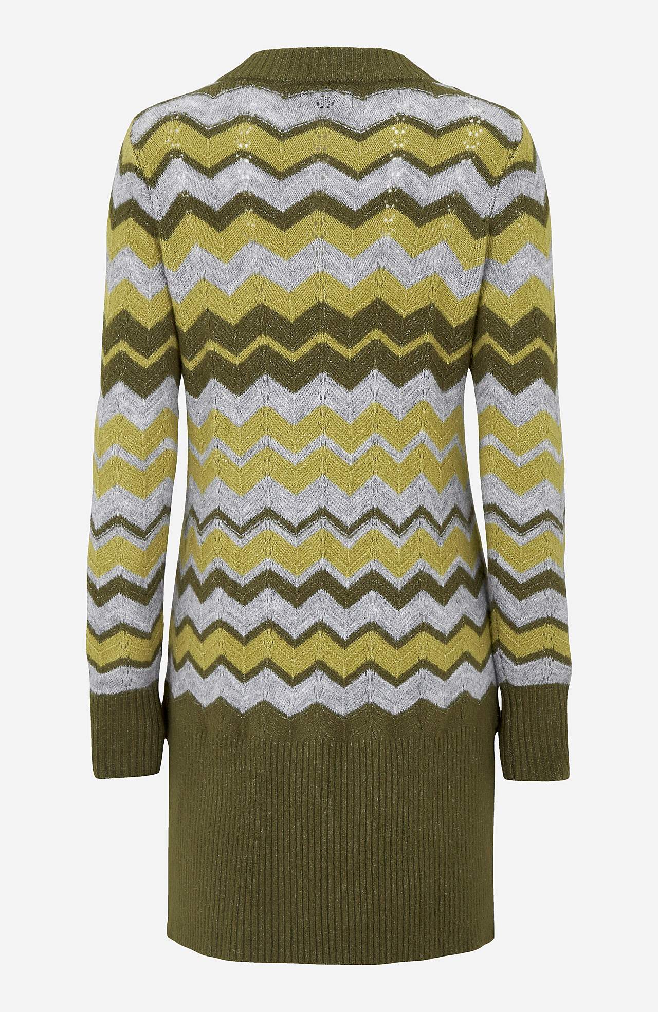 Gestrickter Pullover mit Zick-Zack-Muster